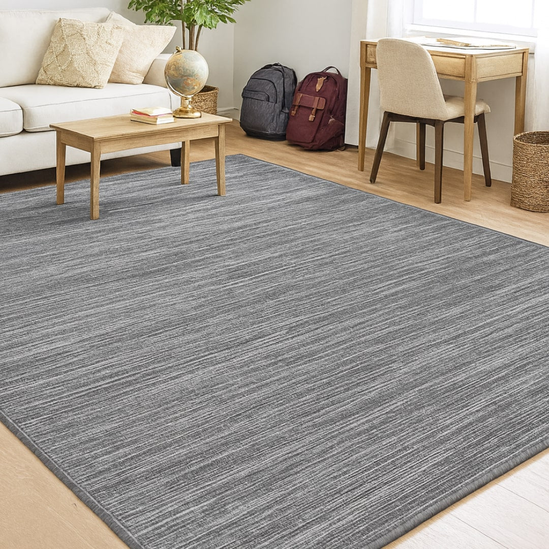Neutral Custom Rugs to Create Calm in Back-to-School Chaos