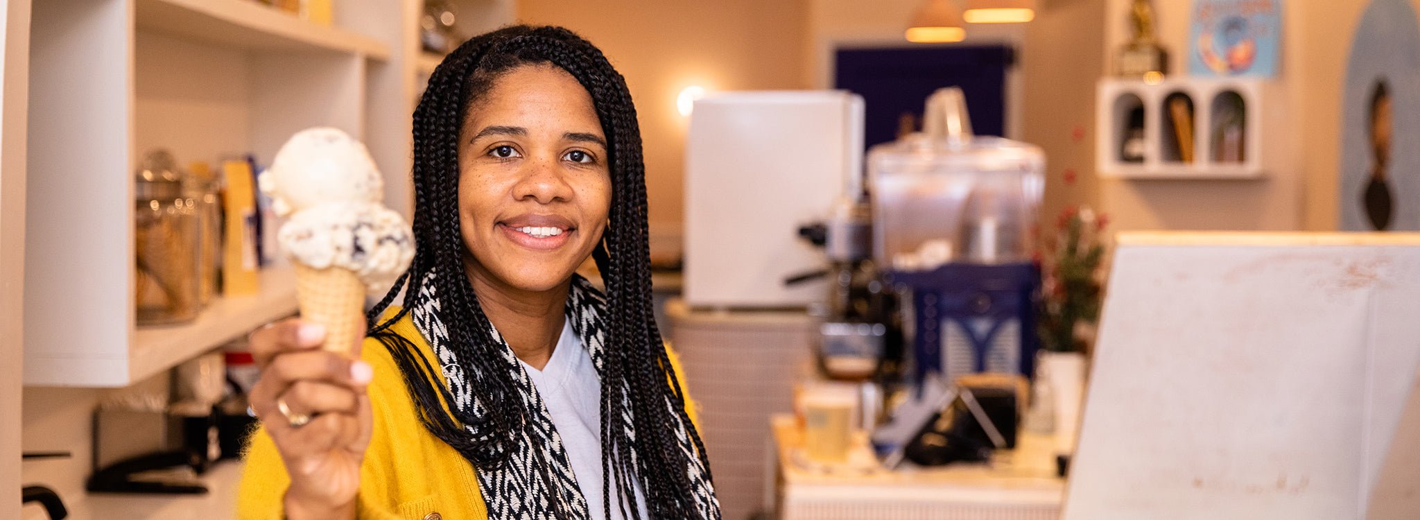 How Petrushka Bazin Larsen spreads joy through ice cream, art and community. - Well Woven