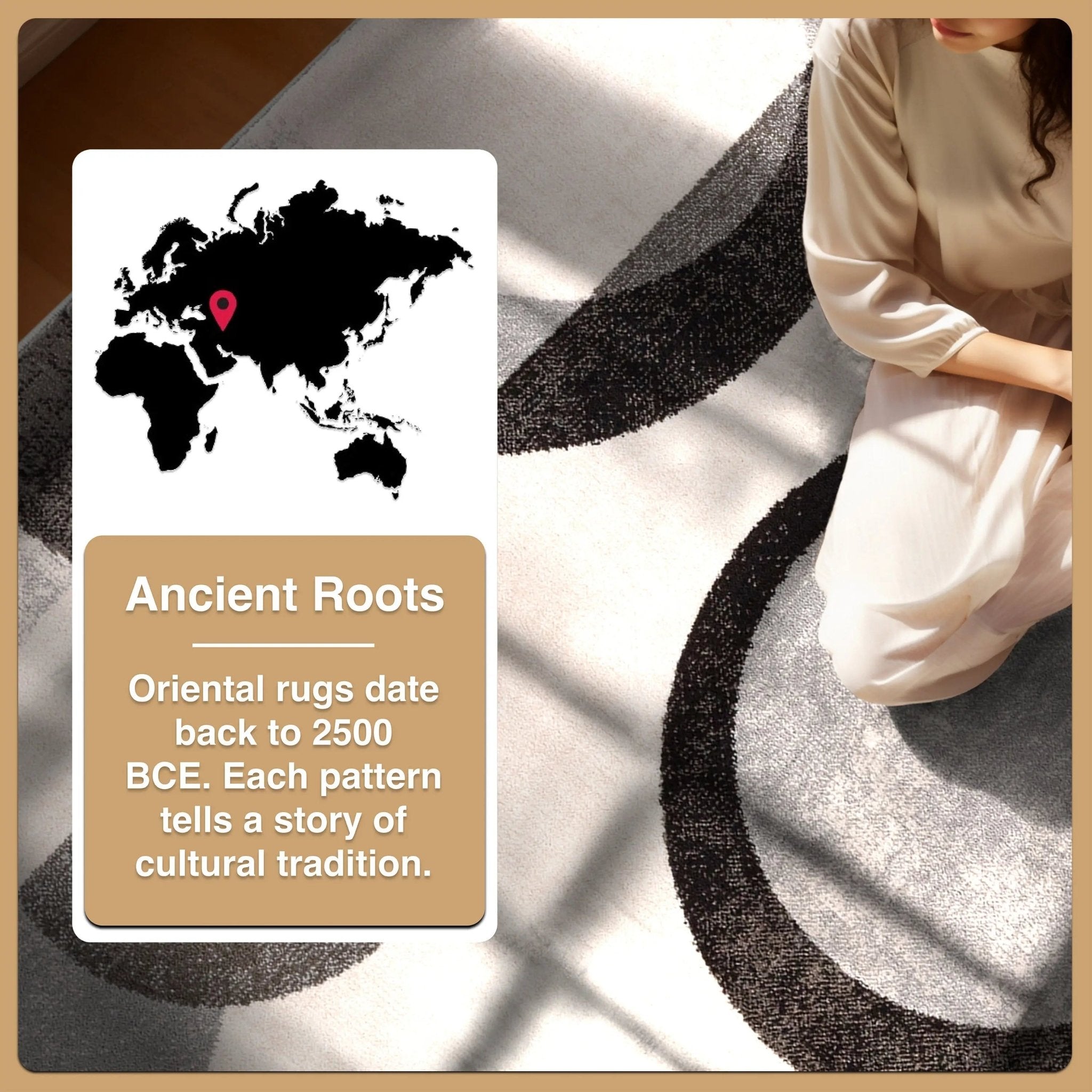 Avi Modern Geometric Grey Blue Rug Well Woven