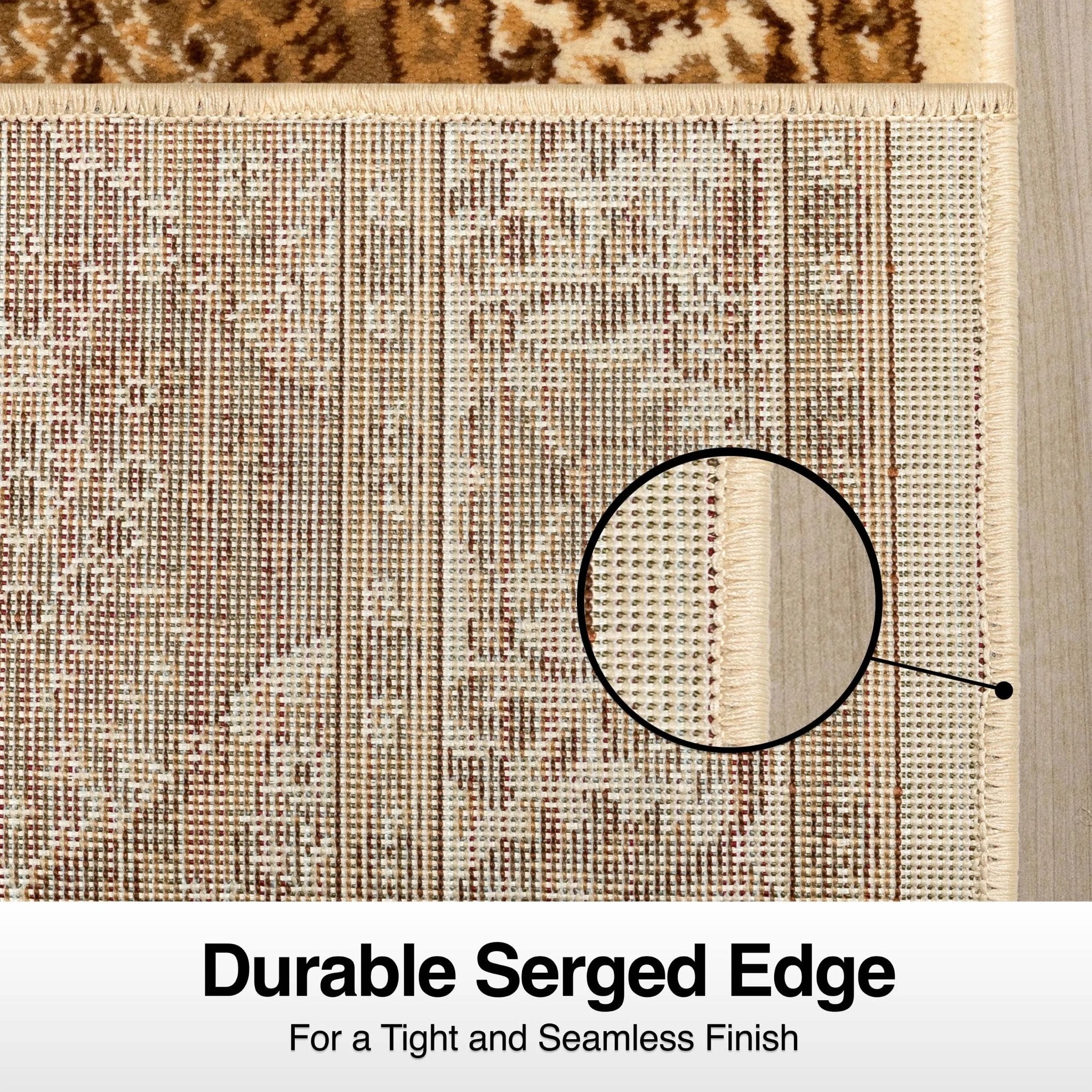 Custom Size Runner Emine Persian Trellis Transitional Ivory 27 Inch Wide x Choose Your Length Hallway Runner Rug Well Woven