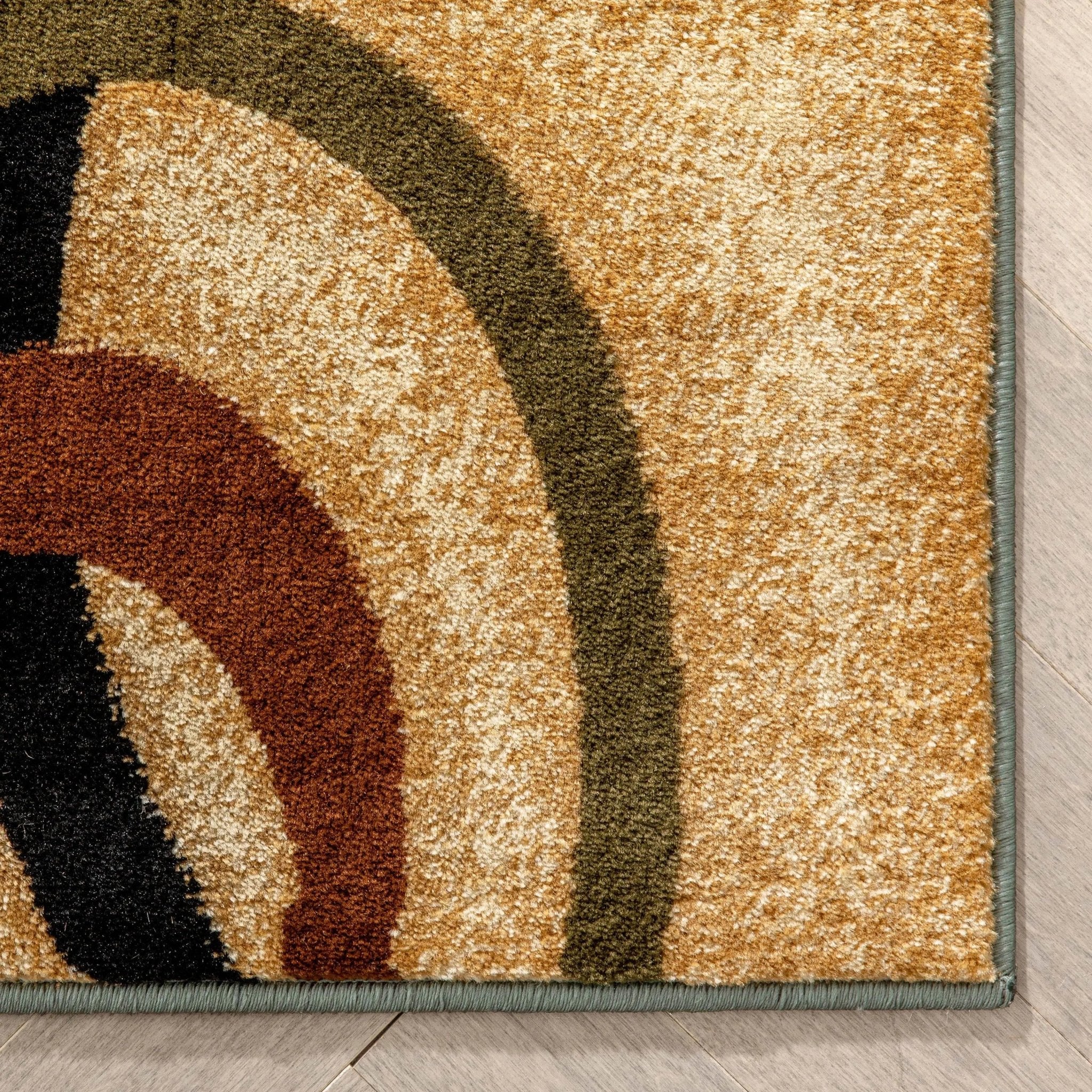 Arcs & Shapes Light Blue Modern Rug Well Woven