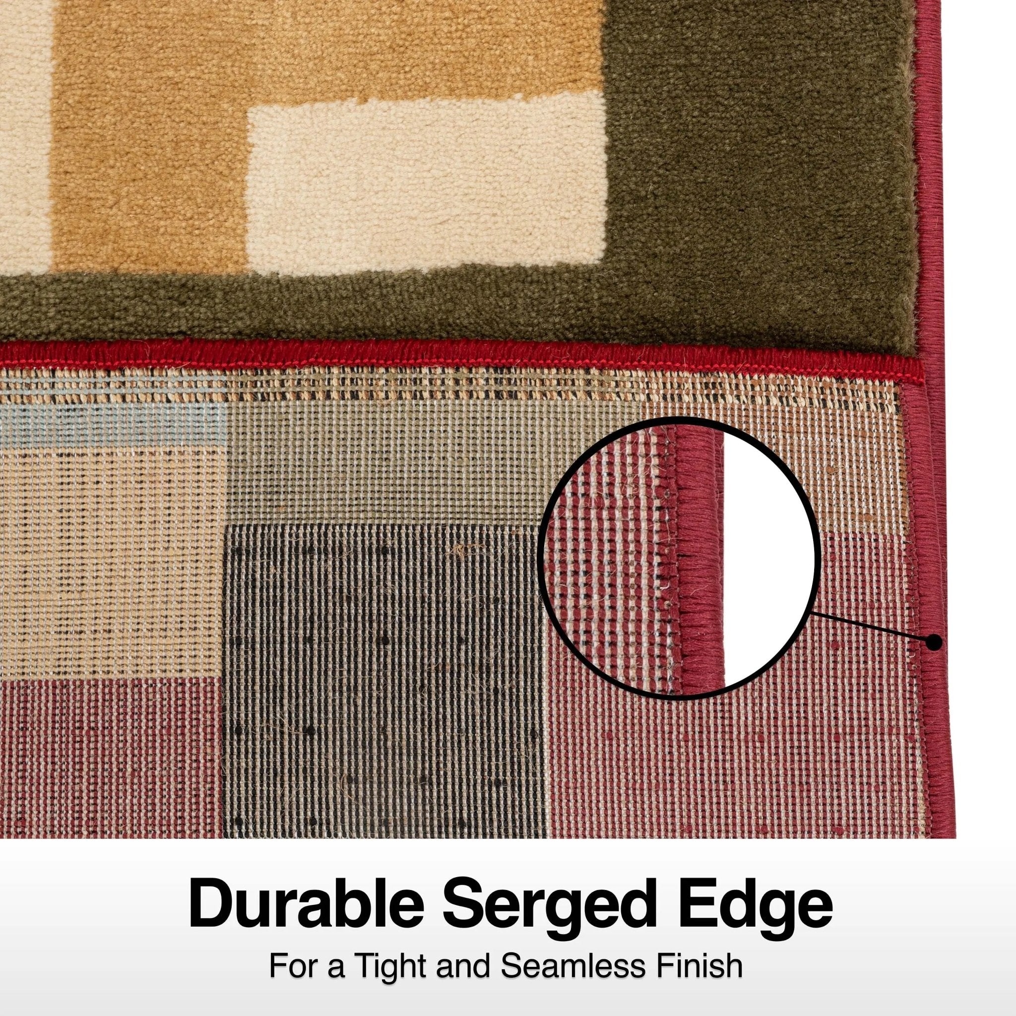 River Custom Size Runner Modern Red 27 Inch Wide x Choose Your Length Hallway Runner Rug Well Woven