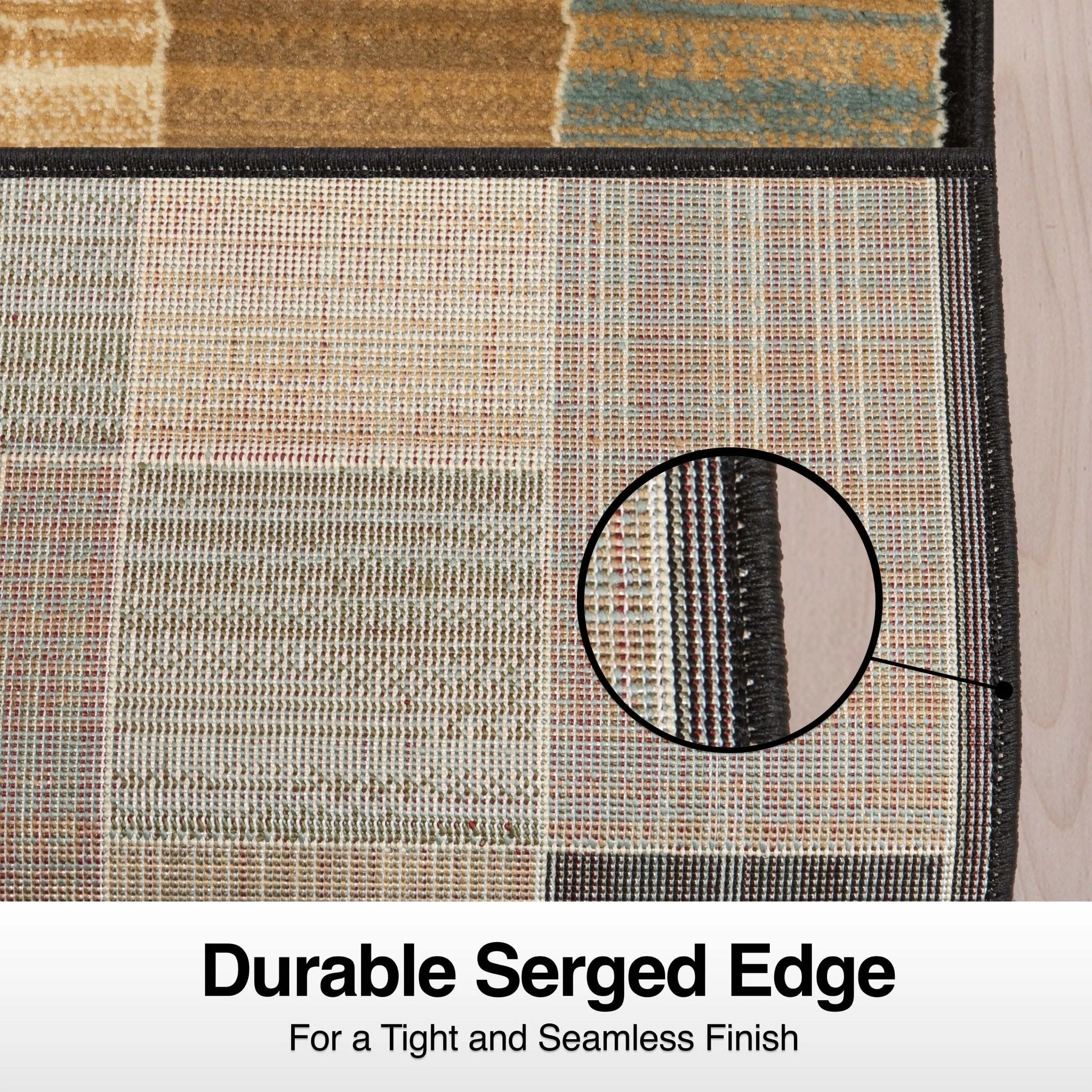 Custom Size Runner Yaren Geometric Modern Blue 27 Inch Wide x Choose Your Length Hallway Runner Rug Well Woven