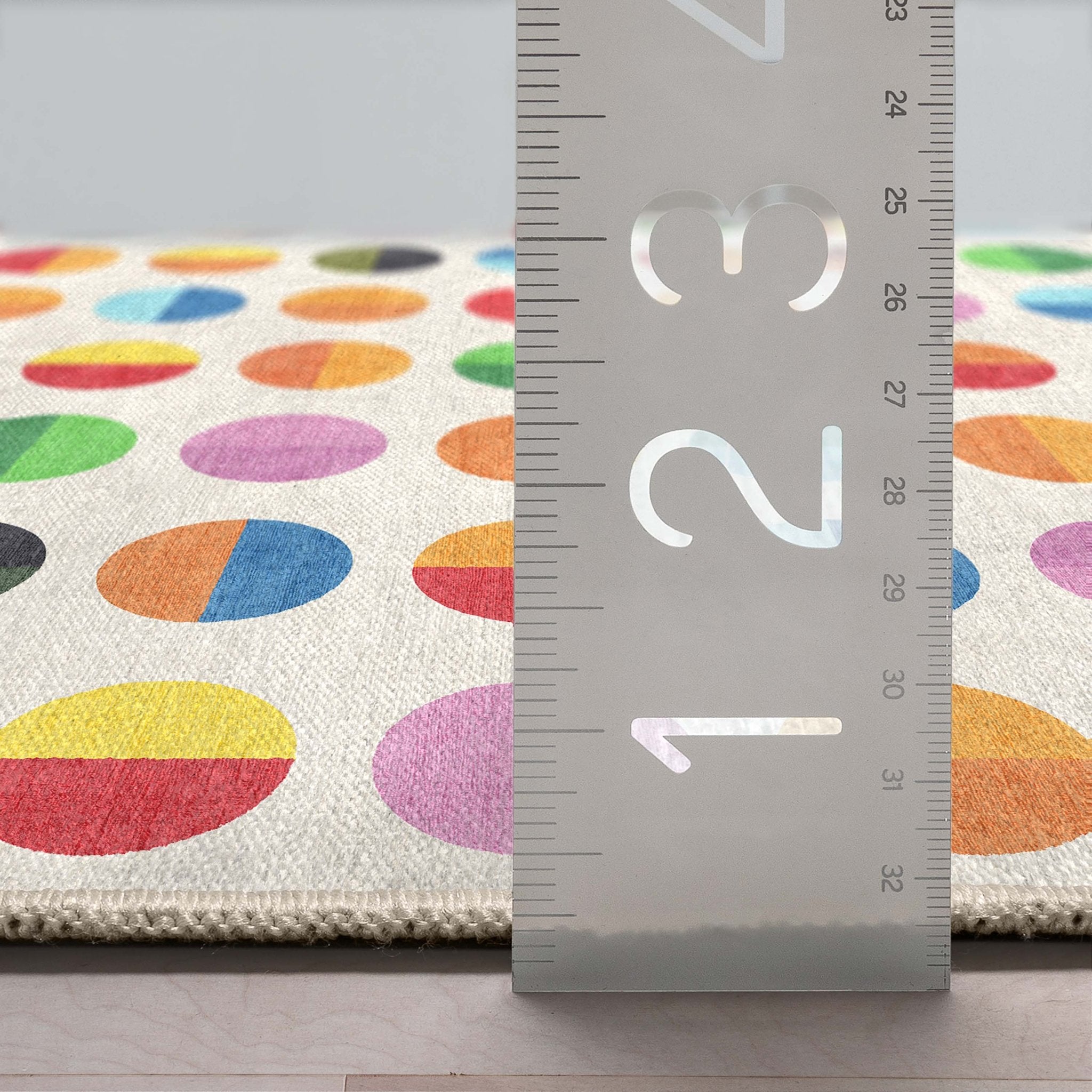 Crayola Modern Split Dots Bright Multi Color Area Rug By Well Woven Well Woven