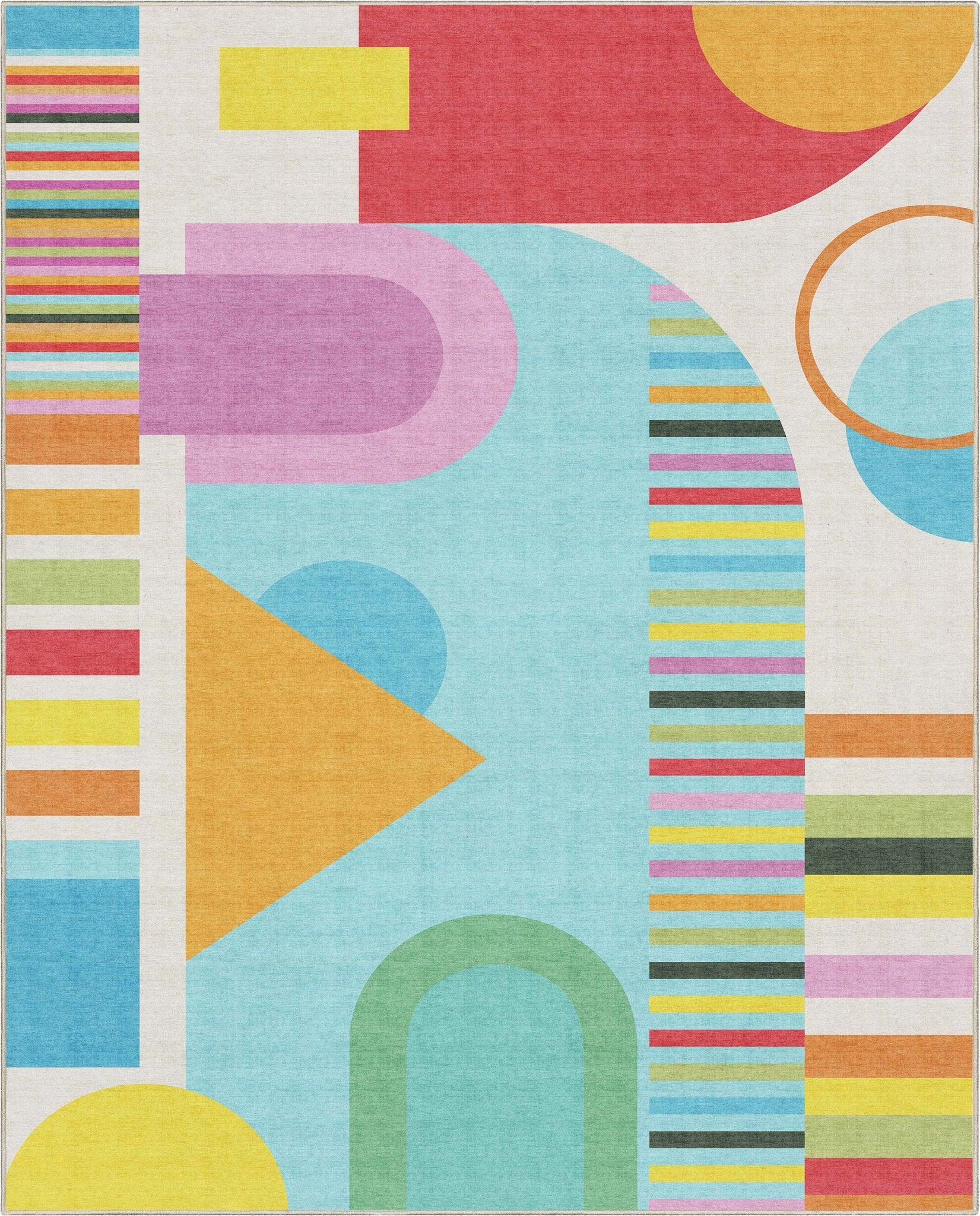 Crayola Modern Parade Multi Color Area Rug By Well Woven Well Woven
