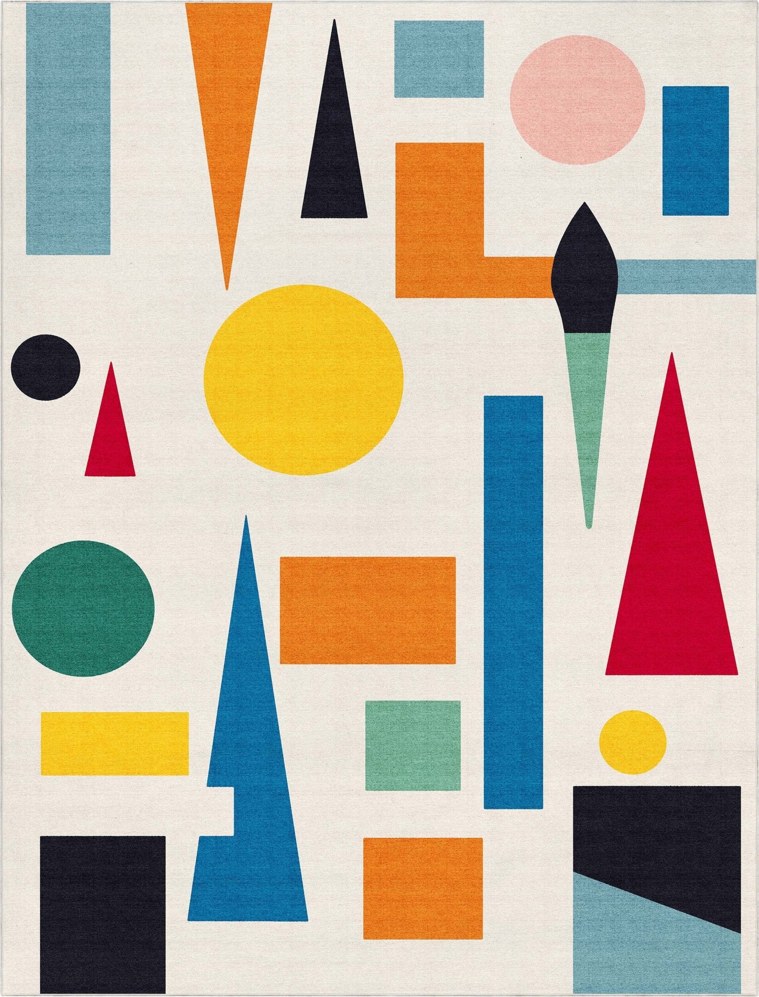 Crayola Modern Abstract Art Color Blast Multi Color Area Rug By Well Woven Well Woven