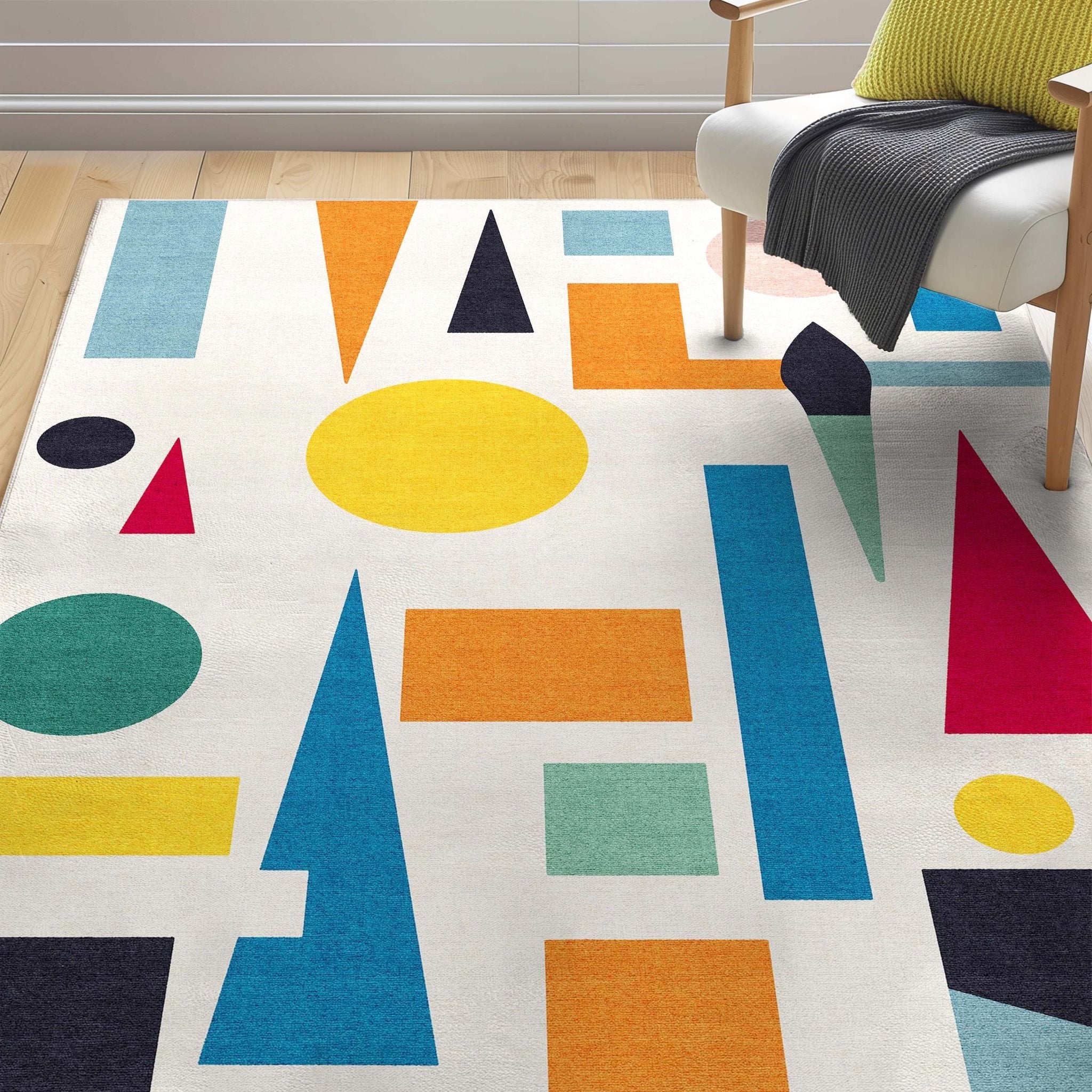 Crayola Modern Abstract Art Color Blast Multi Color Area Rug By Well Woven Well Woven