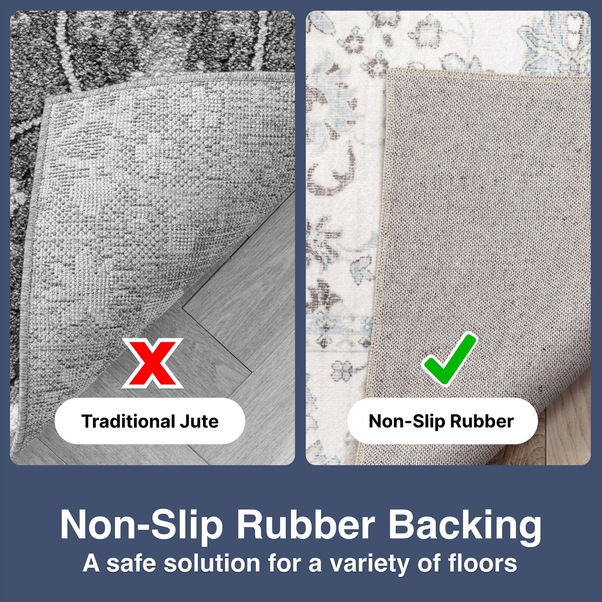 Elle Basics Silk Vintage Oriental Ivory Easy-Clean Washable Non-Slip Rug by Well Woven Well Woven