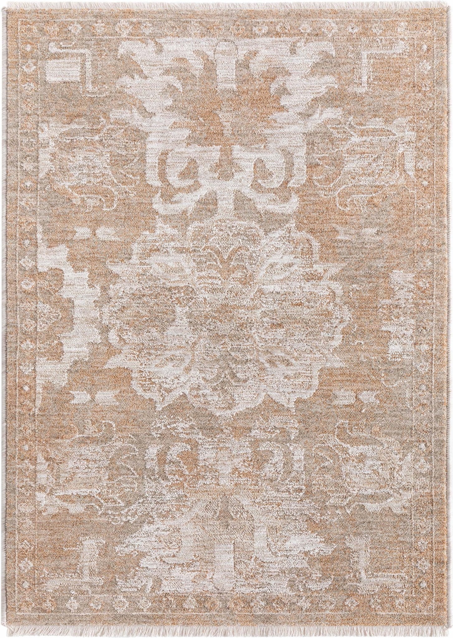 Ethos Serenity Beige Warm Earth Tone - Easy to Clean - Globally Inspired Patterns Well Woven