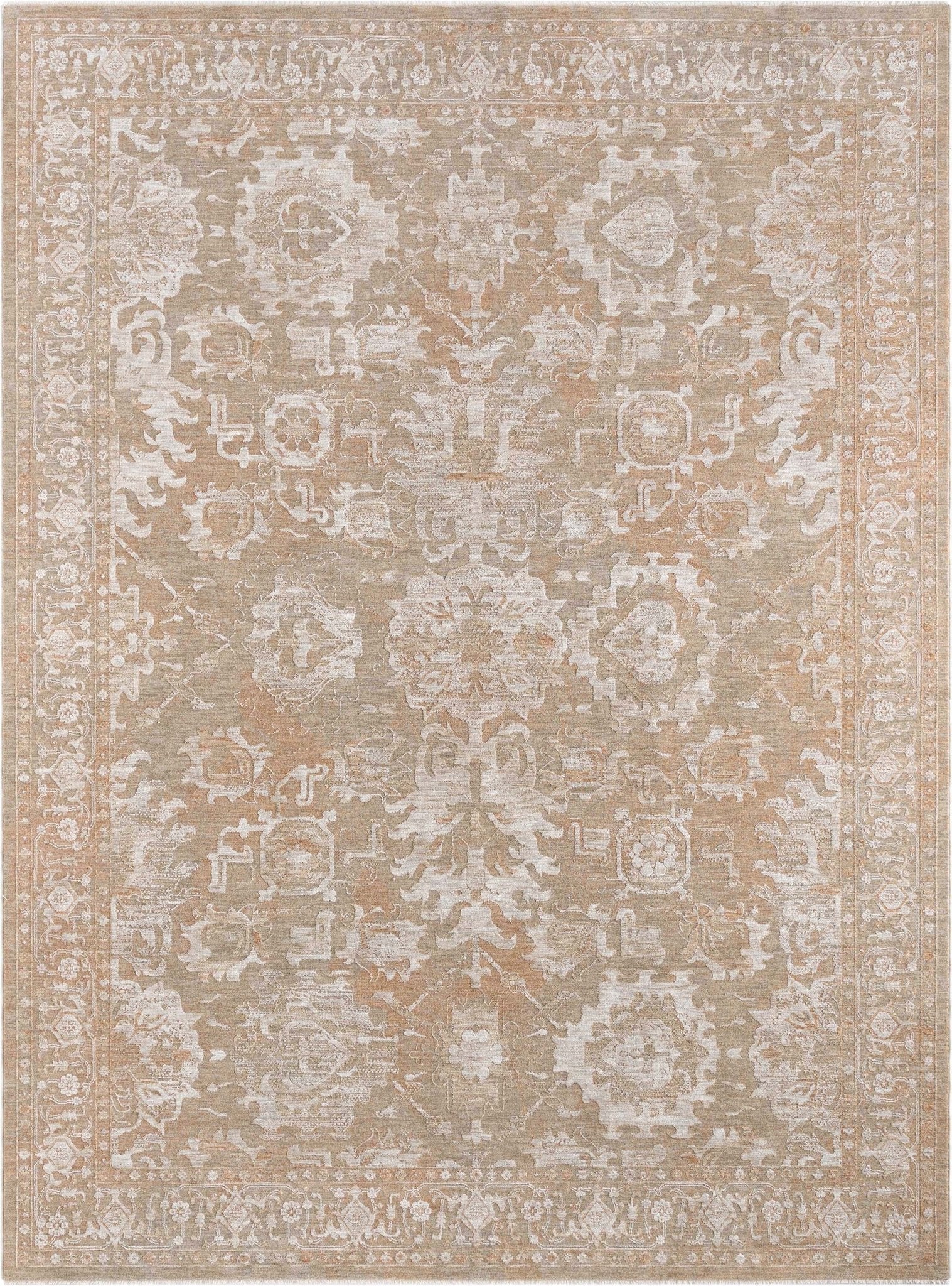 Ethos Serenity Beige Warm Earth Tone - Easy to Clean - Globally Inspired Patterns Well Woven