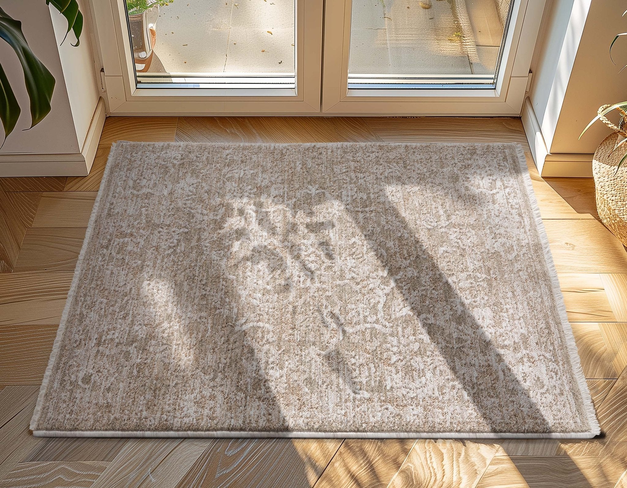 Ethos Harmony Beige Neutral Earth Tone - Easy to Clean - Globally Inspired Patterns Well Woven