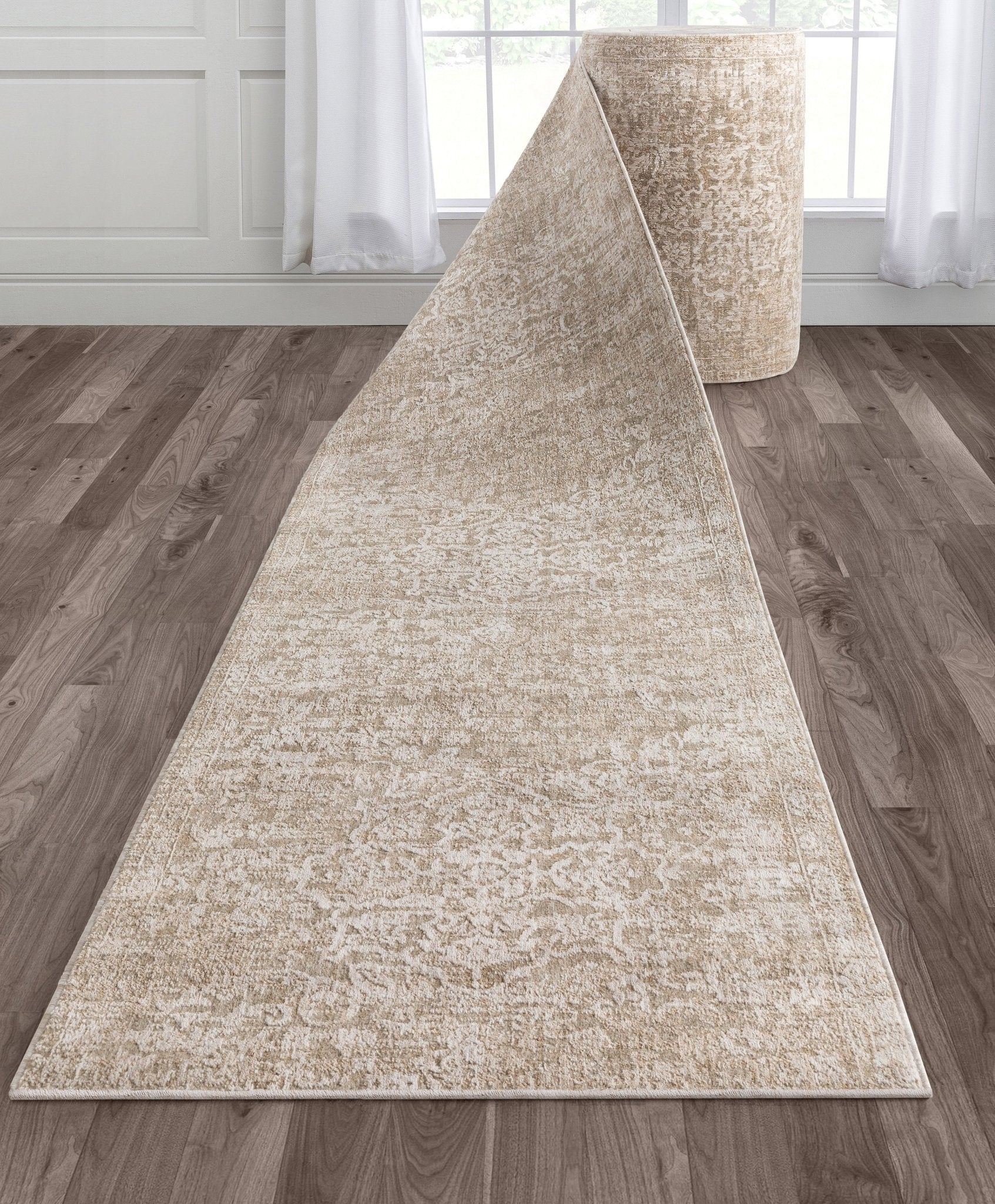 Custom Size Hallway & Stair Runner - Harmony Beige Choose Your Width x Choose Your Runner Length- Made to Order Runner - Dense & Textural - Neutral Tones Well Woven