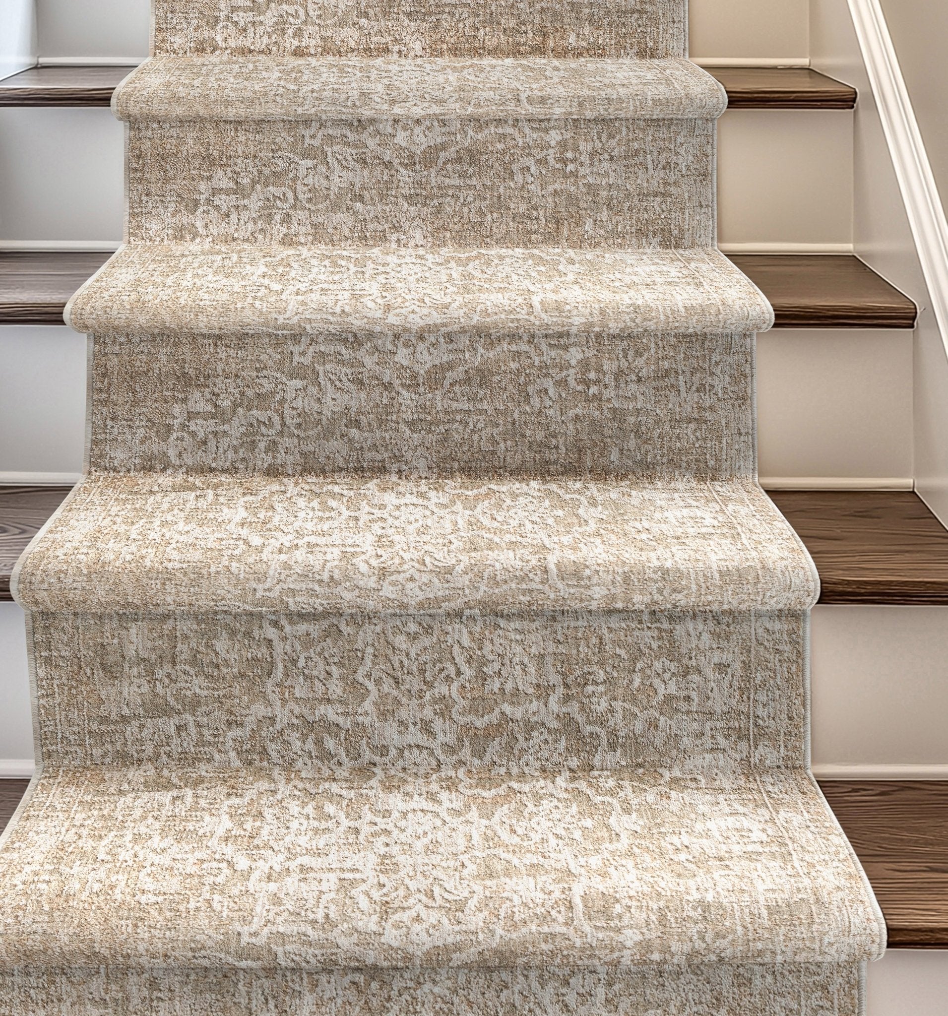 Custom Size Hallway & Stair Runner - Harmony Beige Choose Your Width x Choose Your Runner Length- Made to Order Runner - Dense & Textural - Neutral Tones Well Woven