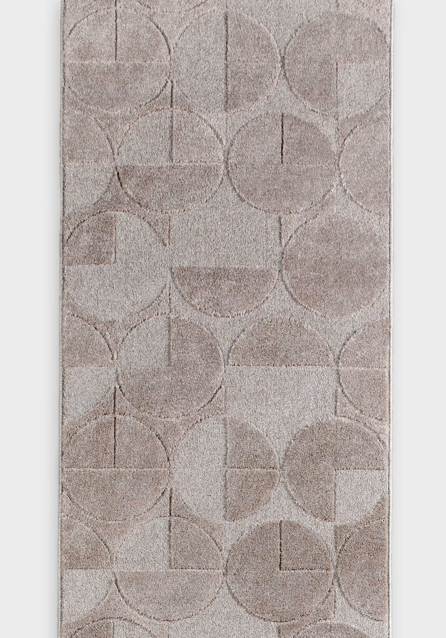 Custom Size Runner Harmony Modern Beige Choose Your Width x Choose Your Length Hallway & Stair Runner Rug Well Woven