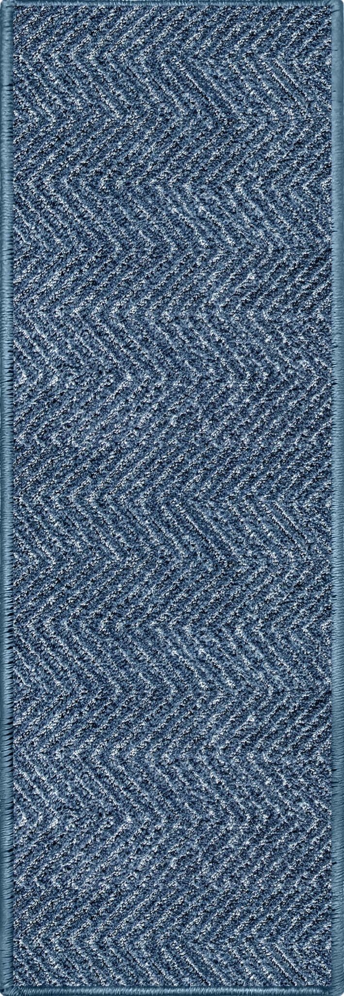 Pompeii Blue Stair Tread Rugs - Well Woven