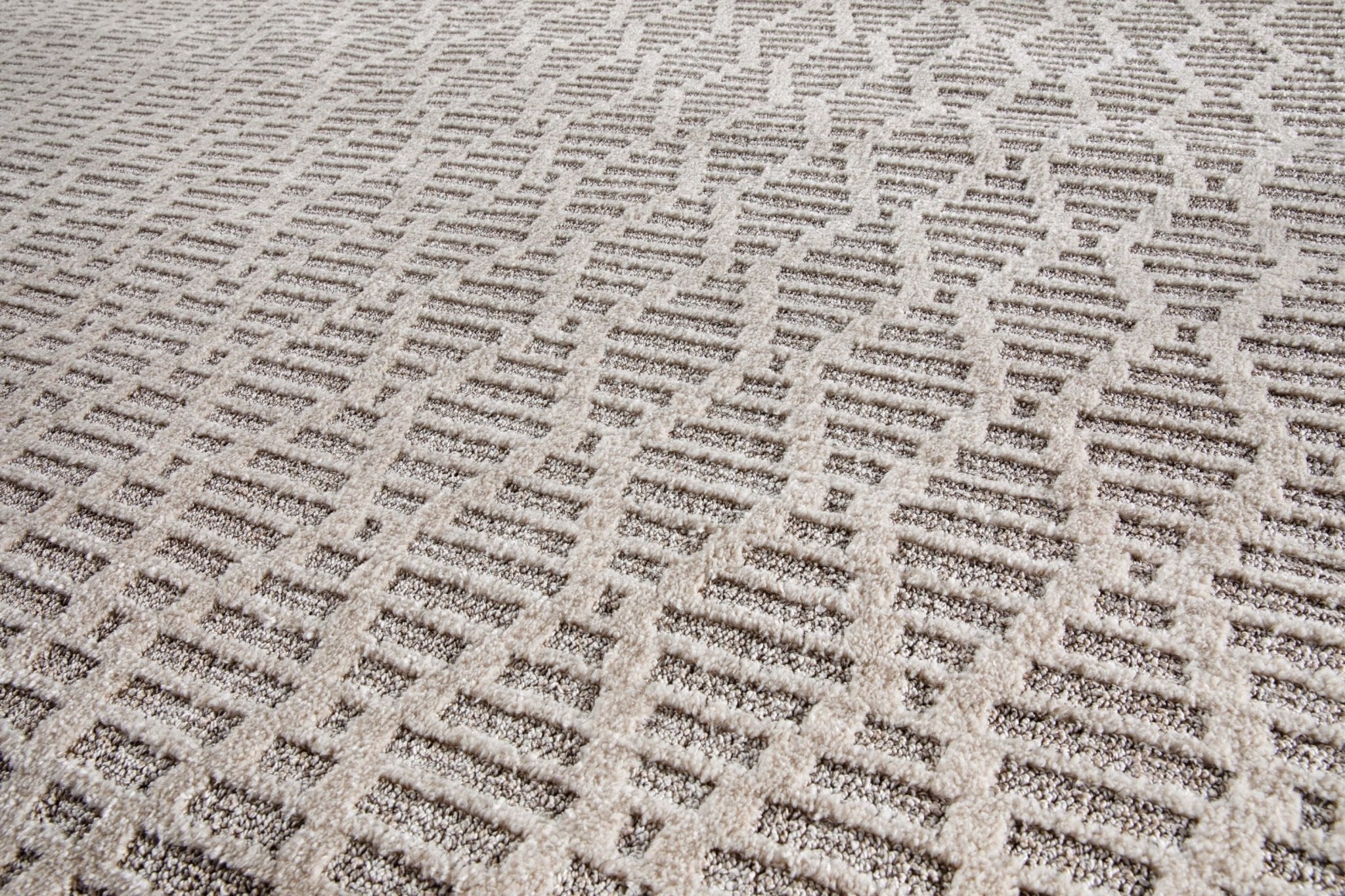 Custom Size Runner Babylon Moroccan Trellis Taupe Choose Your Width x Choose Your Length Hallway & Stair Runner Rug Well Woven