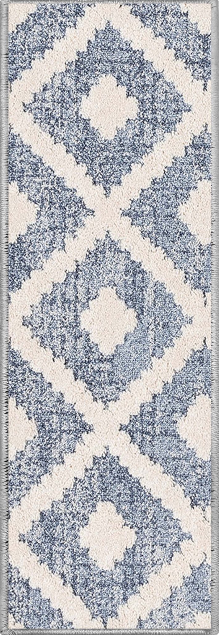 Ailey Blue Stair Tread Rugs - Well Woven
