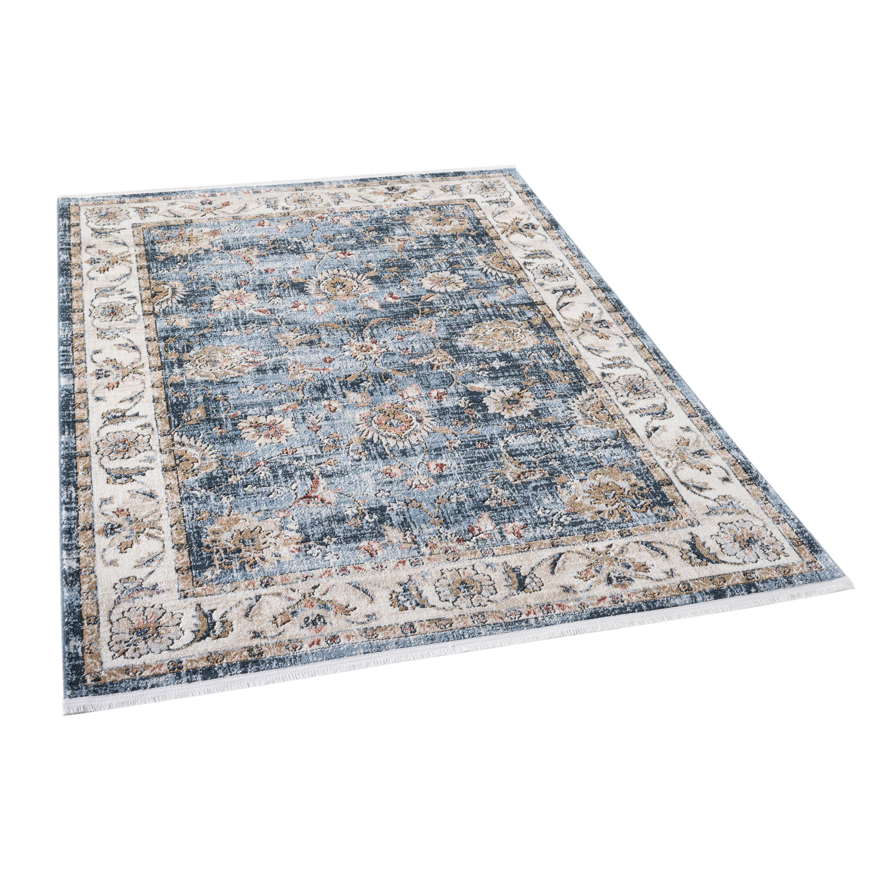 IND-106 Well Woven Indira Elysium Midnight Blue Floor on White