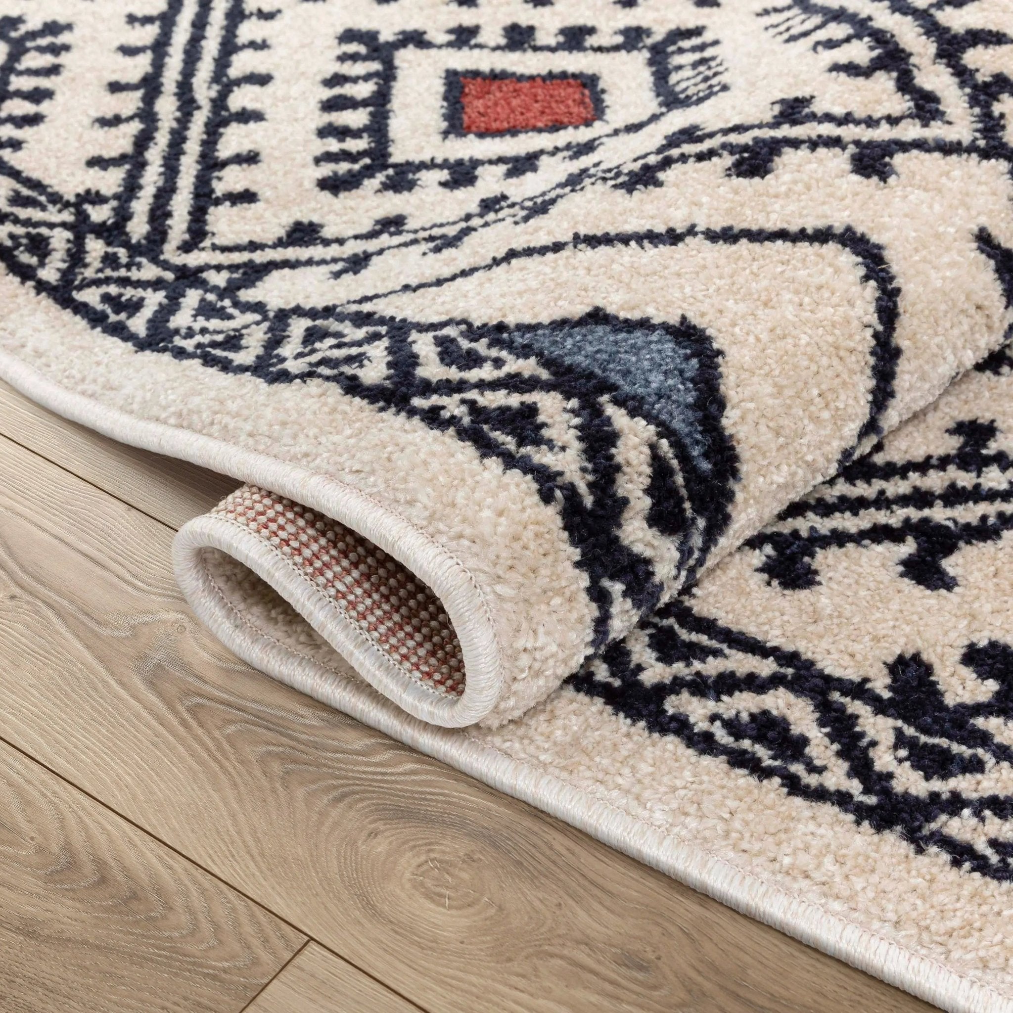 Moderne Bohemian Chic Tribal Moroccan Beige Rug Well Woven