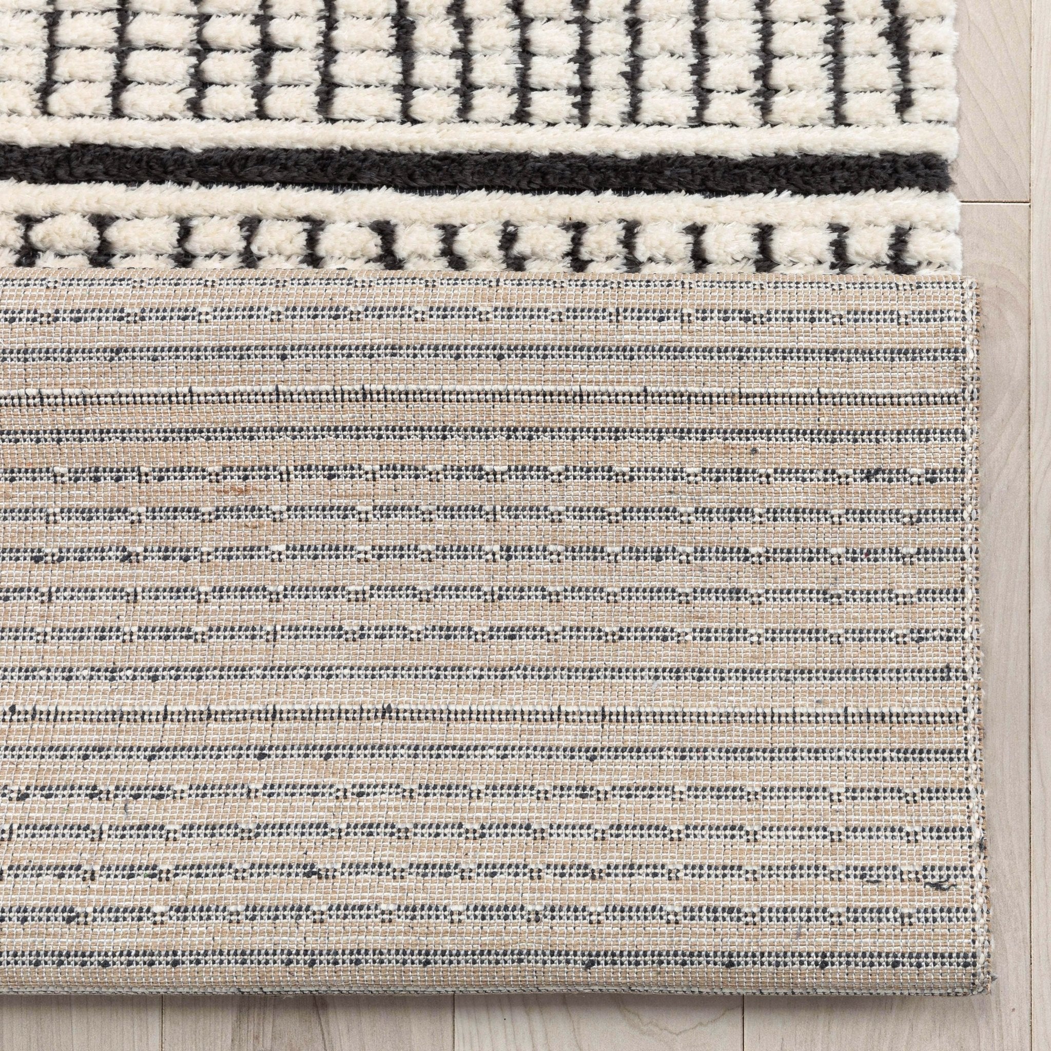 Custom Size Runner Viho  Geometric Tribal Ivory Choose Your Width x Choose Your Length Hallway Runner Rug -Soft Pile Well Woven