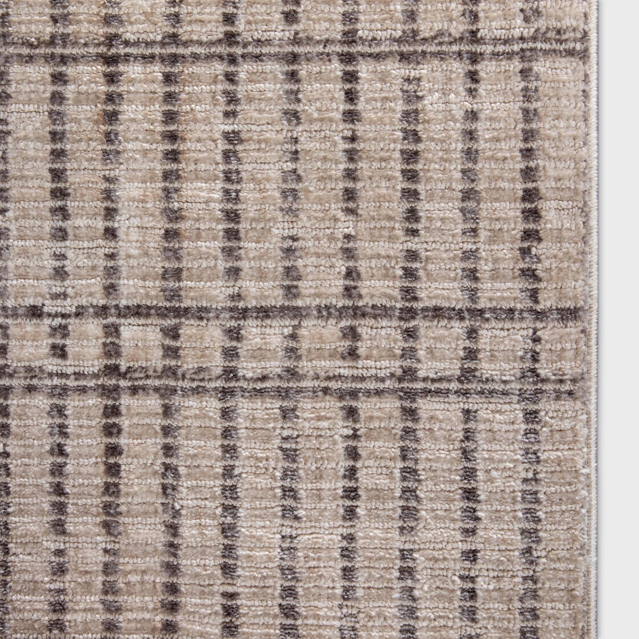 Custom Size Runner Skog Contemporary Geometric Ivory Choose Your Width x Choose Your Length - Perfect For Hallway, Stairs & Kitchen Well Woven