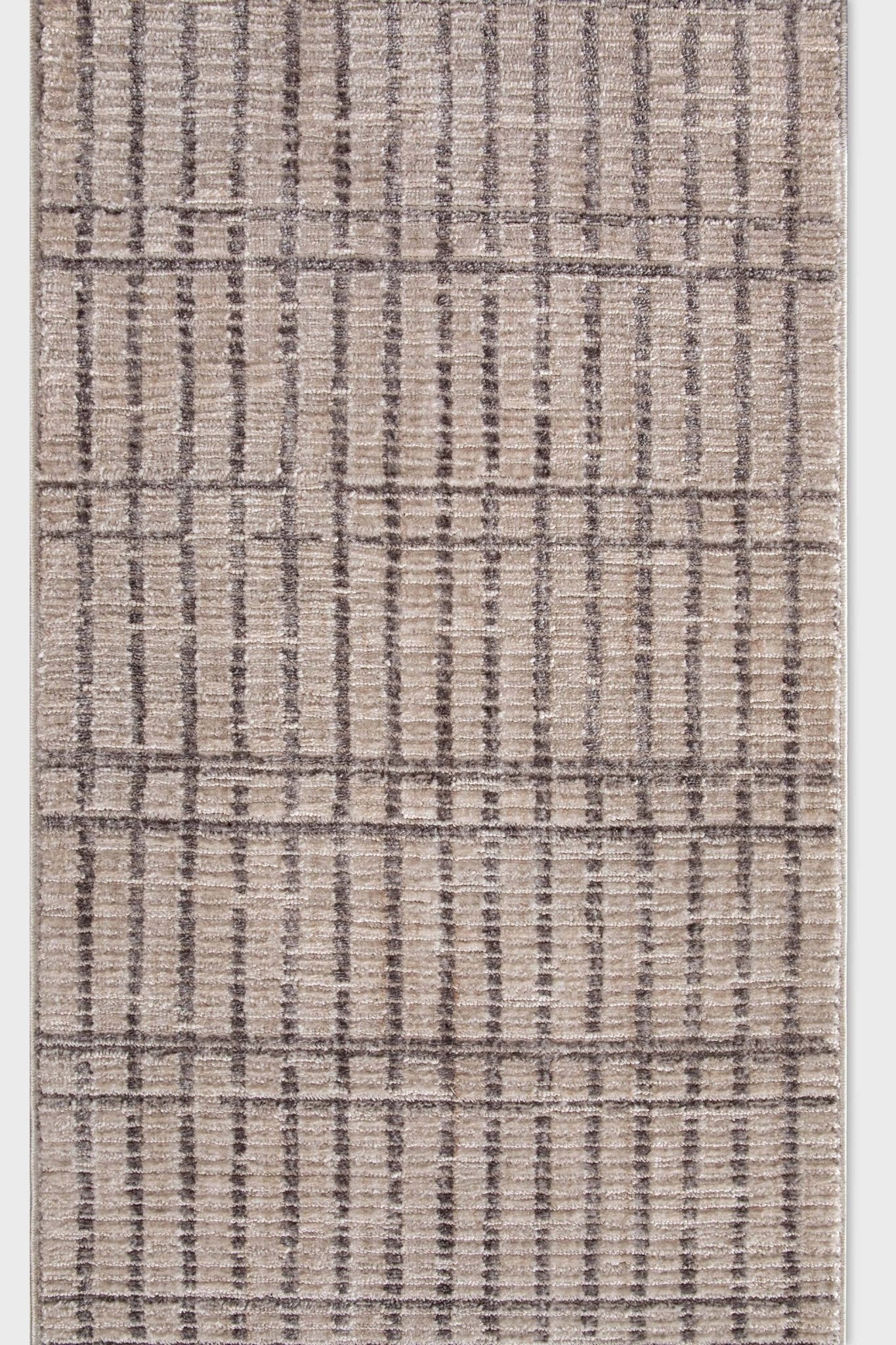 Custom Size Runner Skog Contemporary Geometric Ivory Choose Your Width x Choose Your Length - Perfect For Hallway, Stairs & Kitchen Well Woven