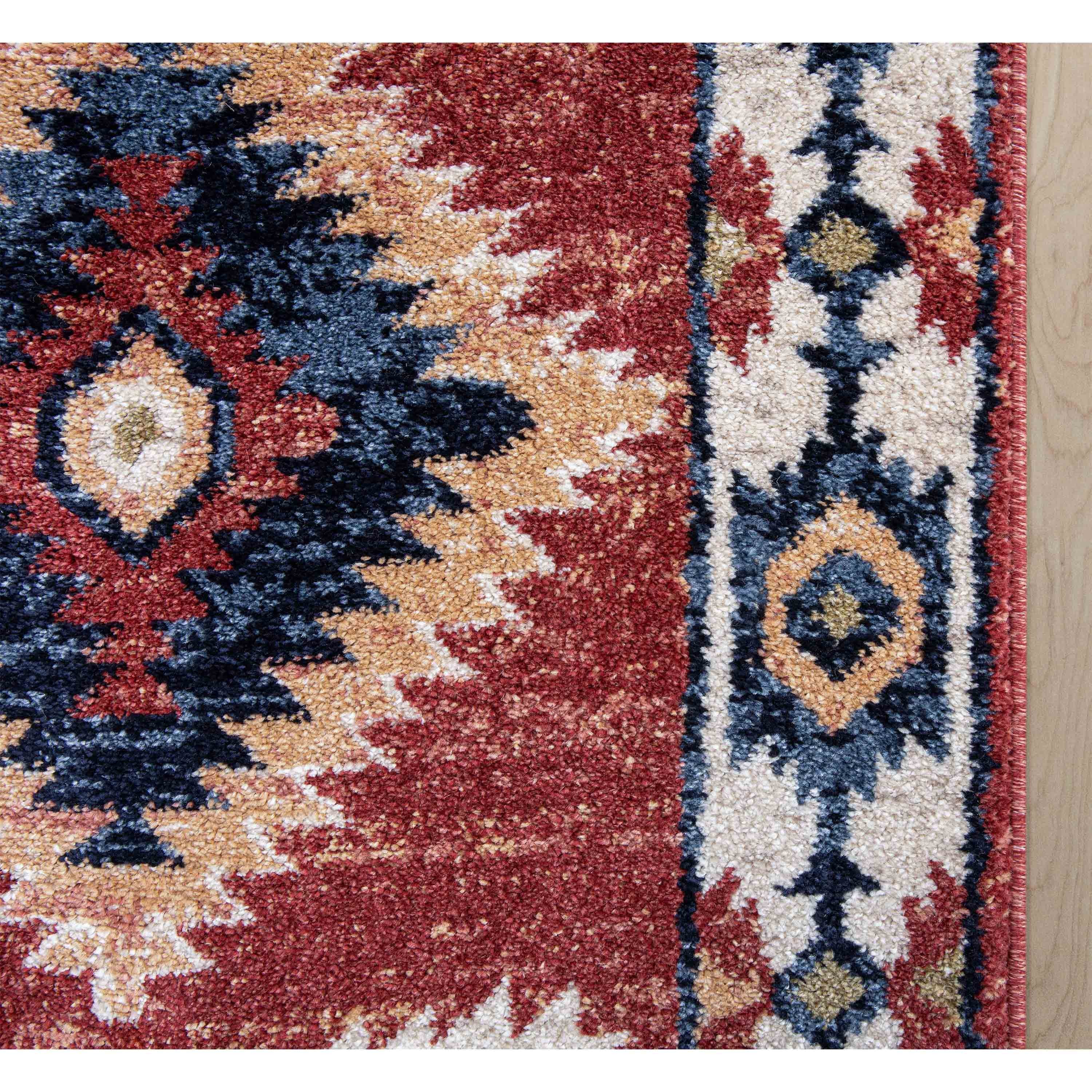 Custom Size Runner Lea Southwestern Red Choose Your Width x Choose Your Length Hallway Runner Rug Well Woven
