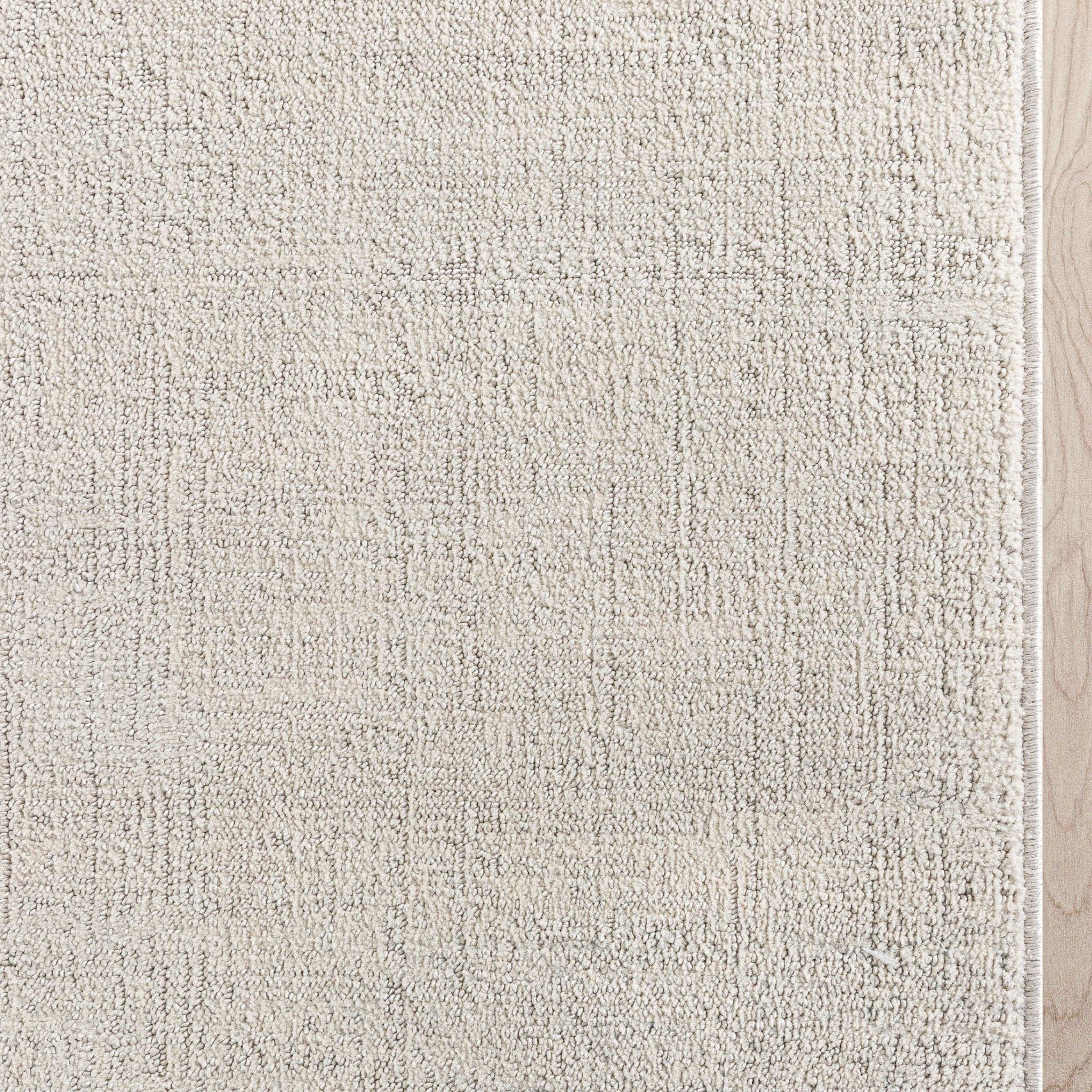 Custom Size Hallway & Stair Runner - Como Ivory Choose Your Width x Choose Your Runner Length- Made to Order Runner - Ultra-Soft,  Tweed Tonal Colors - Looped Pile Well Woven