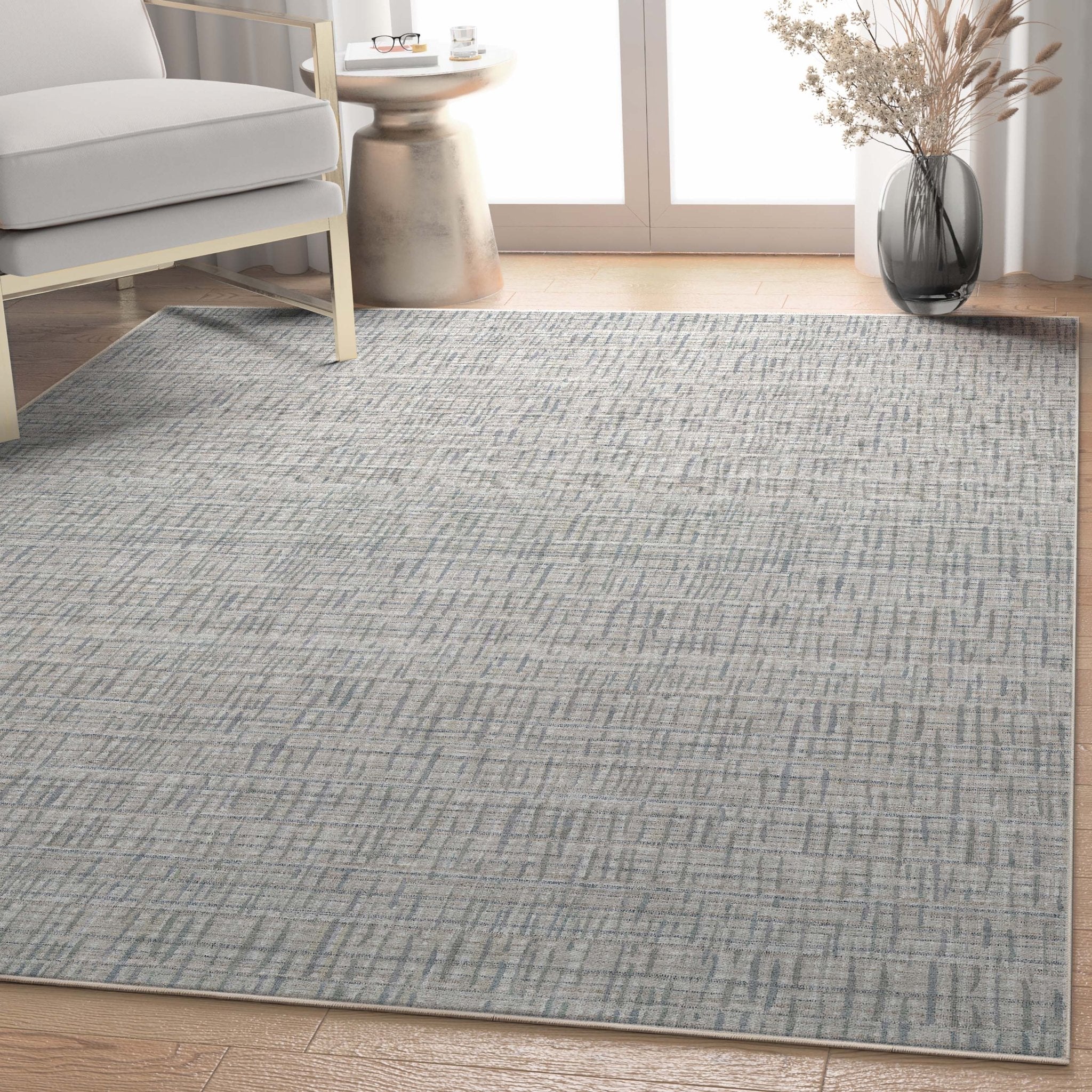 Bali Abstract Plaid Beige Flatweave Rug Well Woven