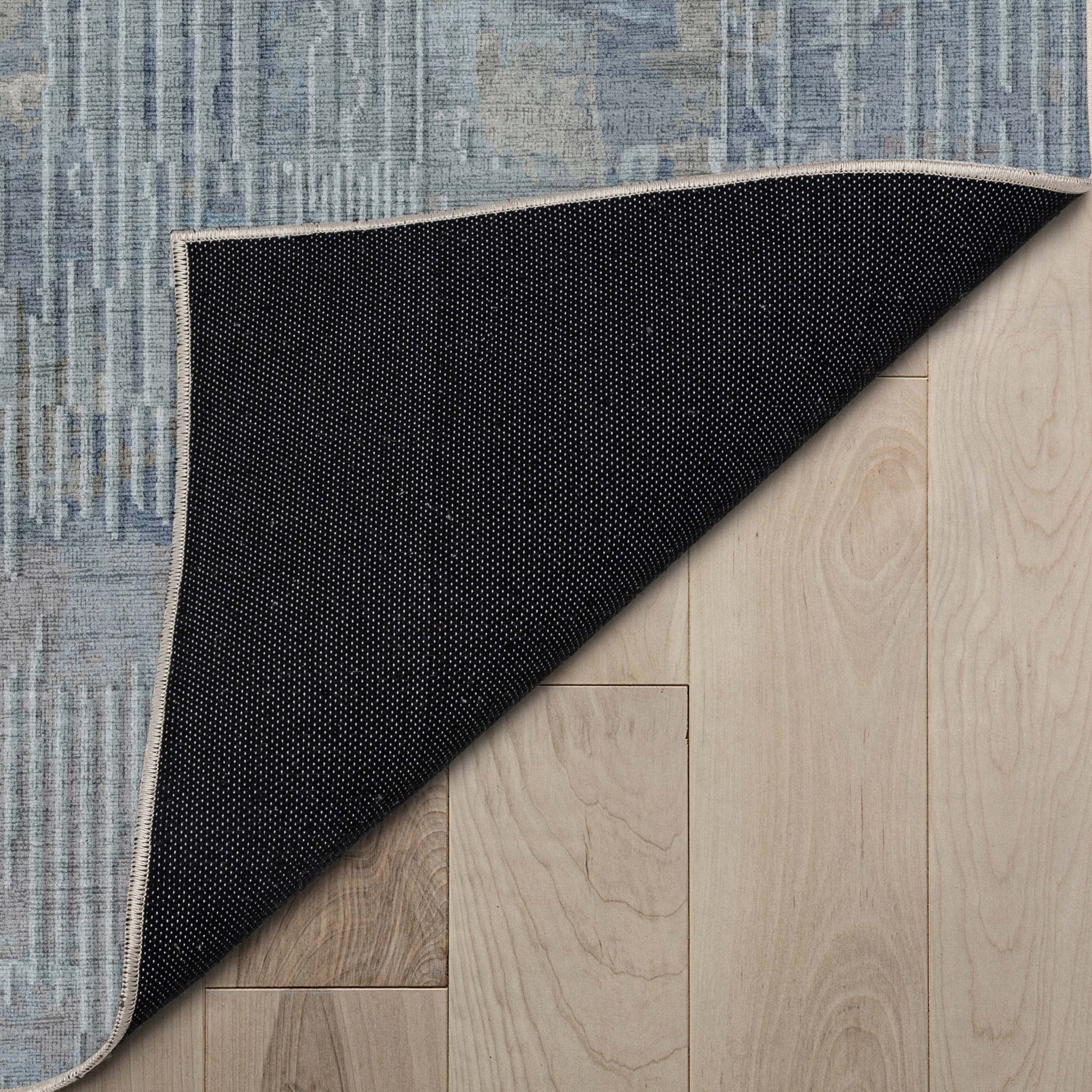 Acropolis Abstract Geometric Lines Blue Flatweave Rug Well Woven