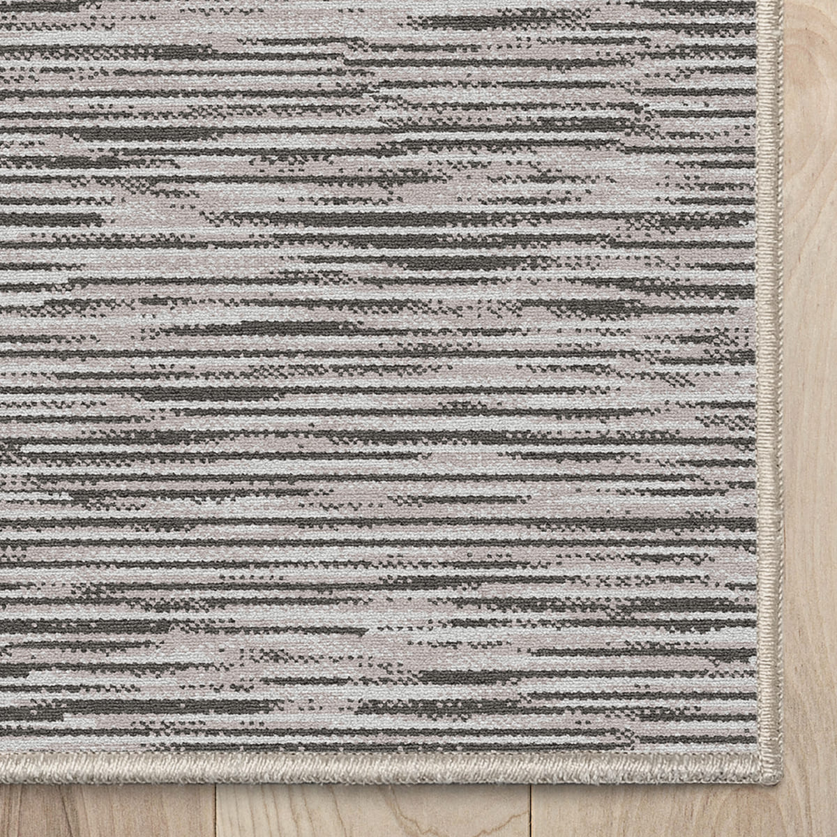 Custom Size Runner Modern Striations Almond Blush Choose Your Width x Choose Your Length Hallway Runner Rug Well Woven