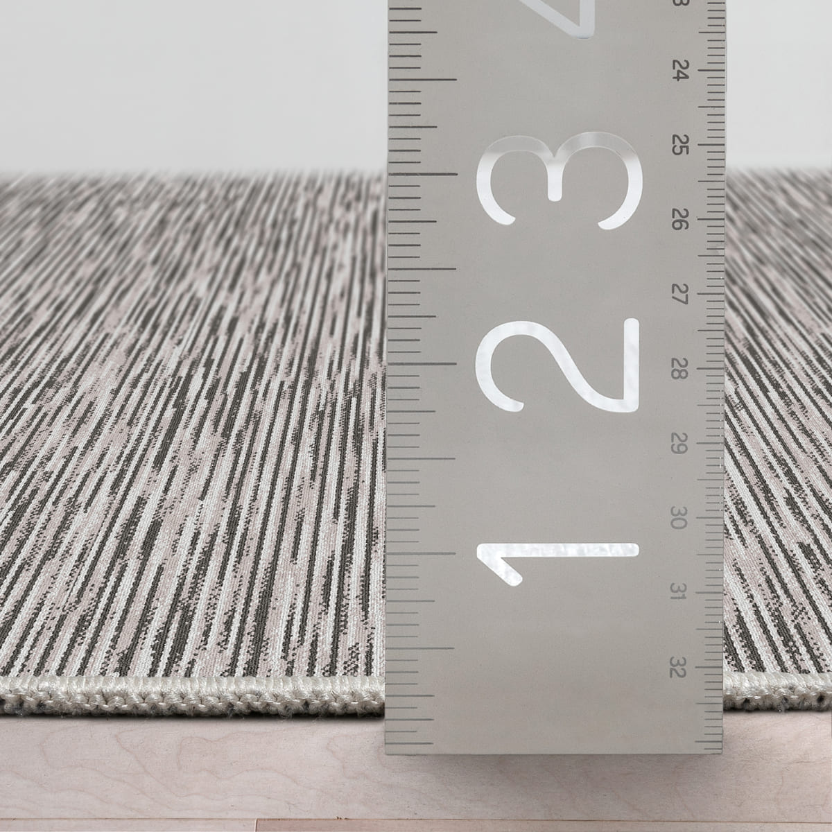 Custom Size Runner Modern Striations Almond Blush Choose Your Width x Choose Your Length Hallway Runner Rug Well Woven