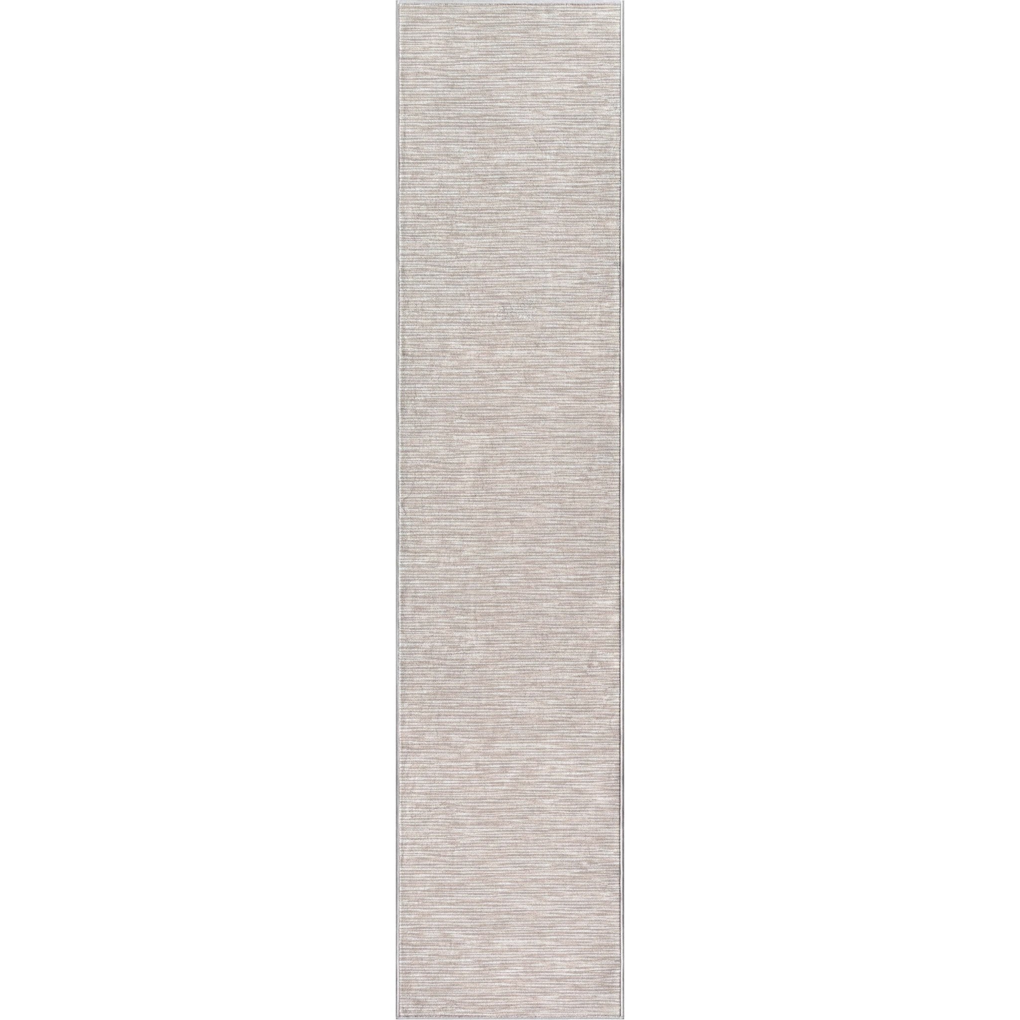 Custom Size Runner Striations Modern Striped Sandstone Elegance Choose Your Width x Choose Your Length Hallway Runner Rug Well Woven
