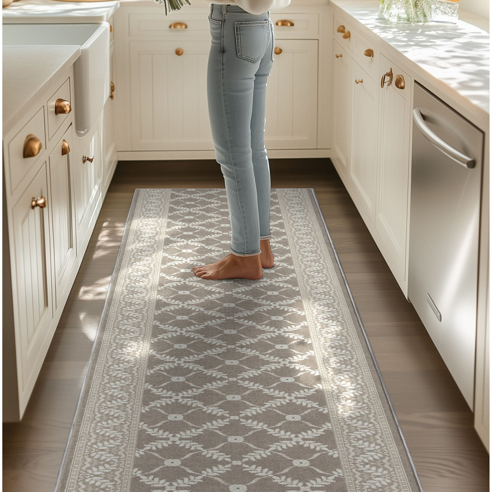 Custom Size Runner Regency Lattice Desert Drift Choose Your Width x Choose Your Length Hallway Runner Rug Well Woven