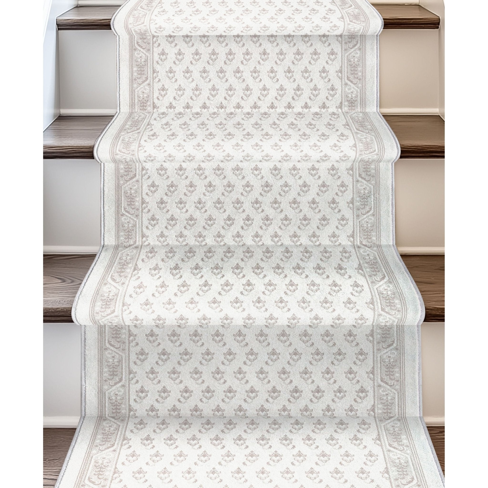 Custom Size Runner Windsor Diamond Frosted Linen Choose Your Width x Choose Your Length Hallway Runner Rug Well Woven