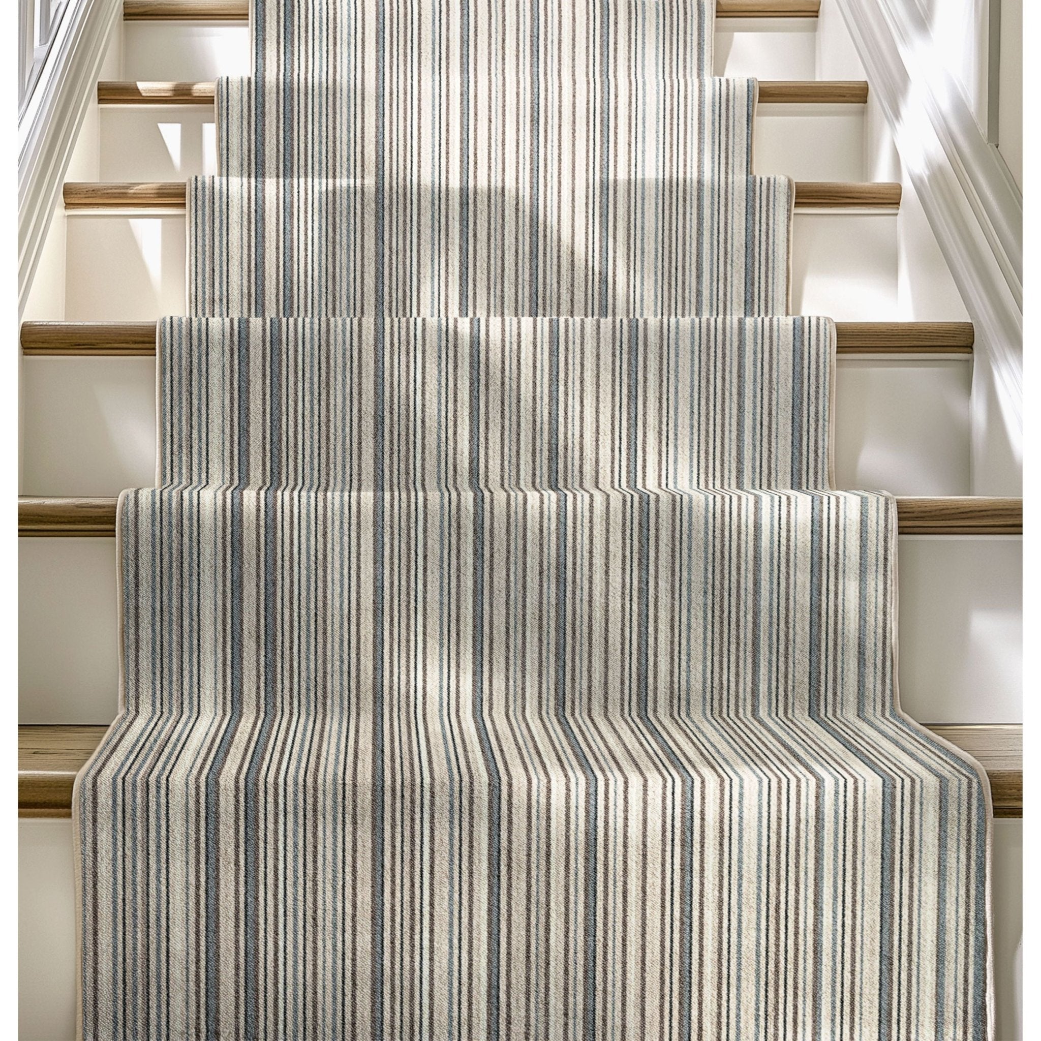Custom Size Runner Seabreeze Lines Modern Cocoa Ridge Choose Your Width x Choose Your Length Hallway Runner Rug Well Woven