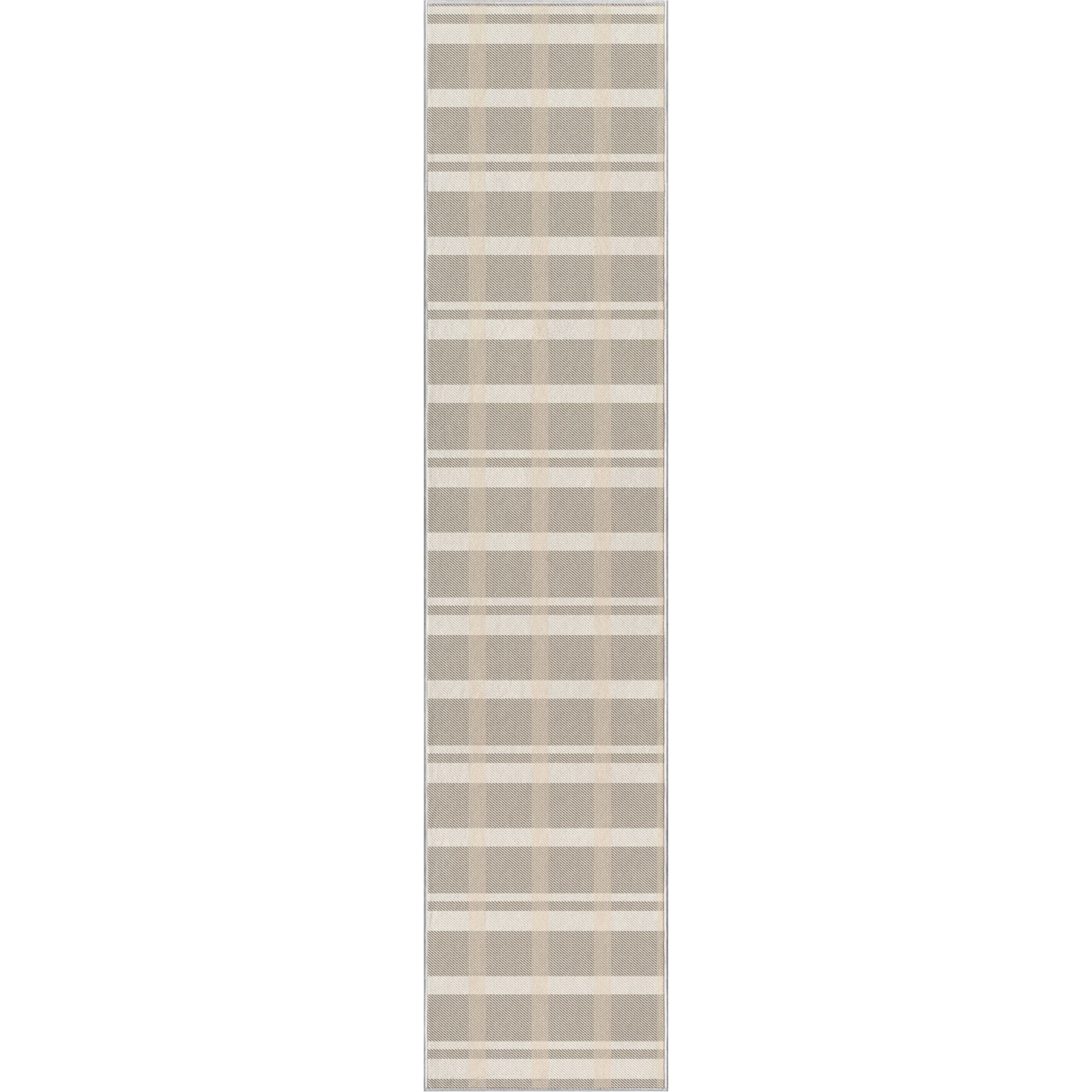 Custom Size Runner Tartan Espresso Glow Choose Your Width x Choose Your Length Hallway Runner Rug Well Woven