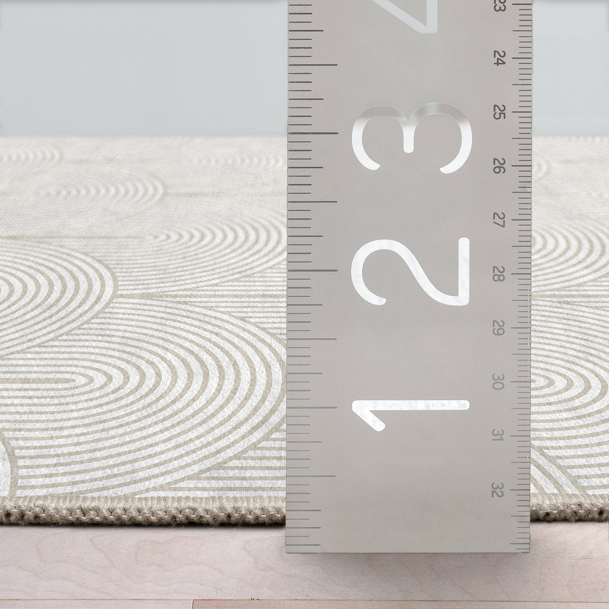 Apollo Echo Arch Pattern Beige Flatwoven Rug – Easy Clean & Durable Well Woven