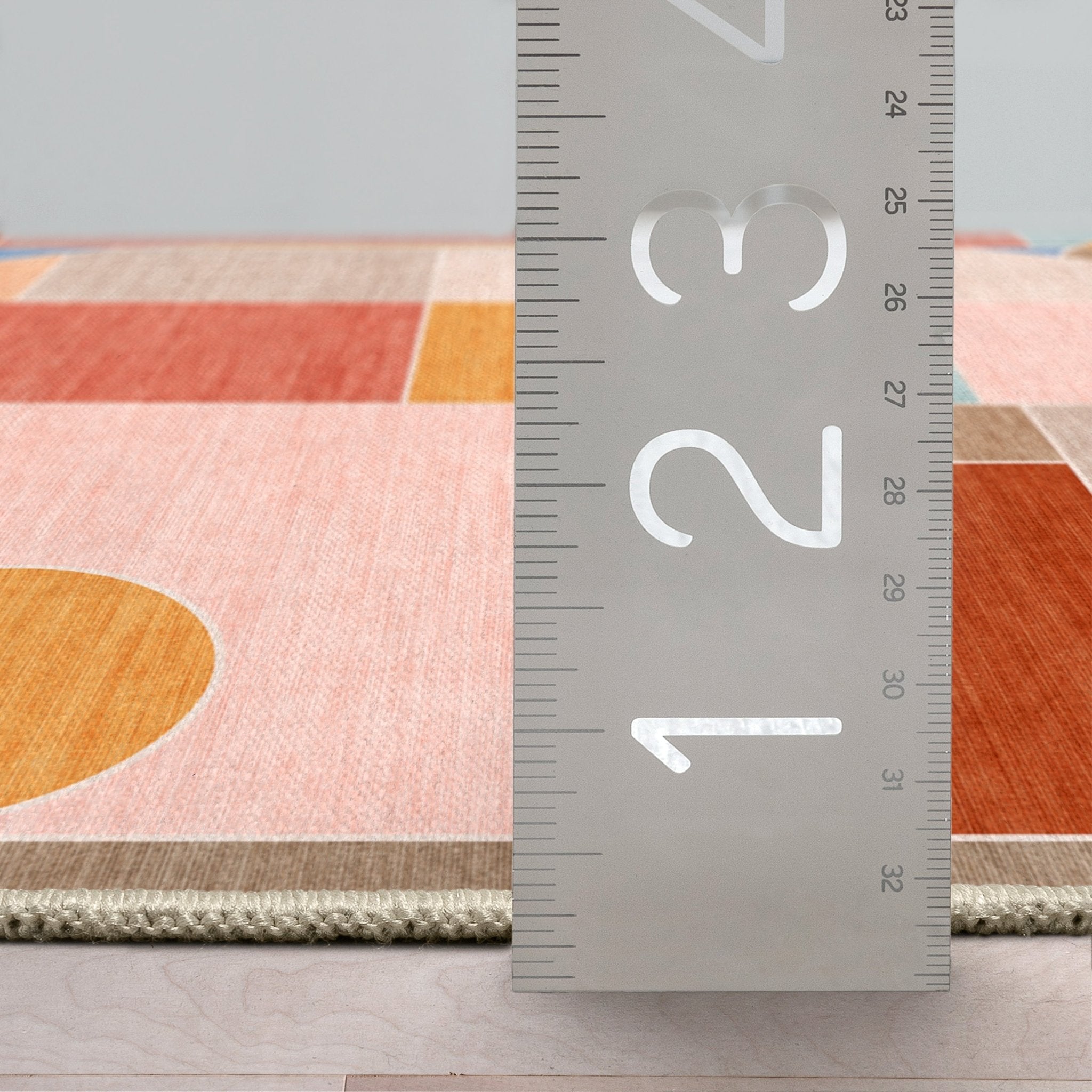 Apollo Essence Multi-Color Pastel Geometric Rug Stain-Resistant & Easy to Clean Well Woven
