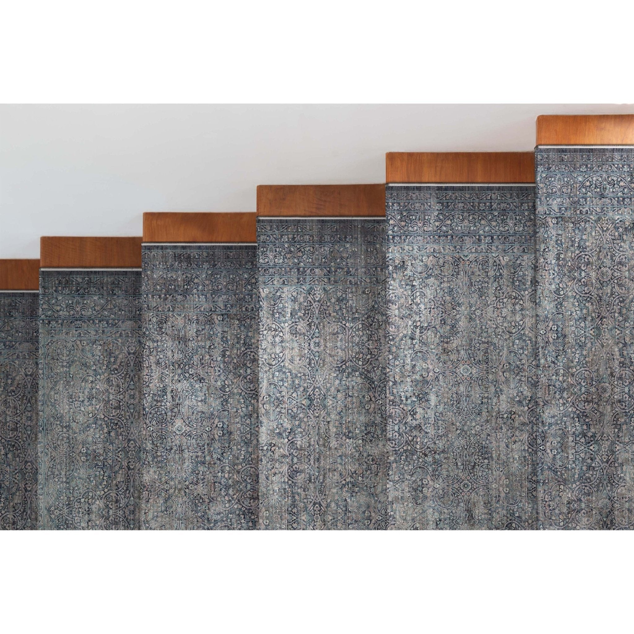 Custom Size Runner Juliette Vintage Persian Oriental Blue Choose Your Width x Choose Your Length Hallway Runner Rug Well Woven