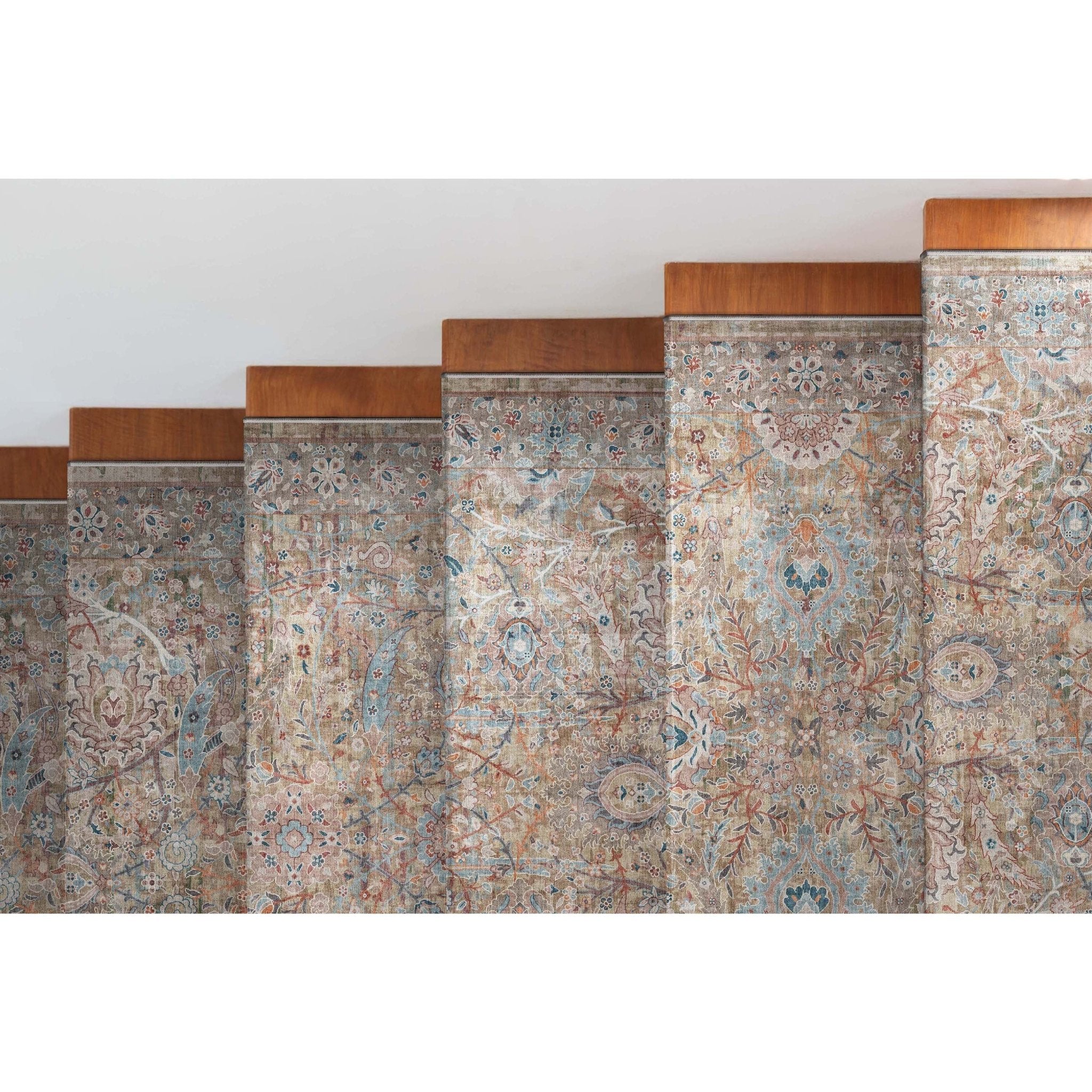 Custom Size Runner Emilia Vintage Persian Oriental Ivory Choose Your Width x Choose Your Length Hallway Runner Rug Well Woven