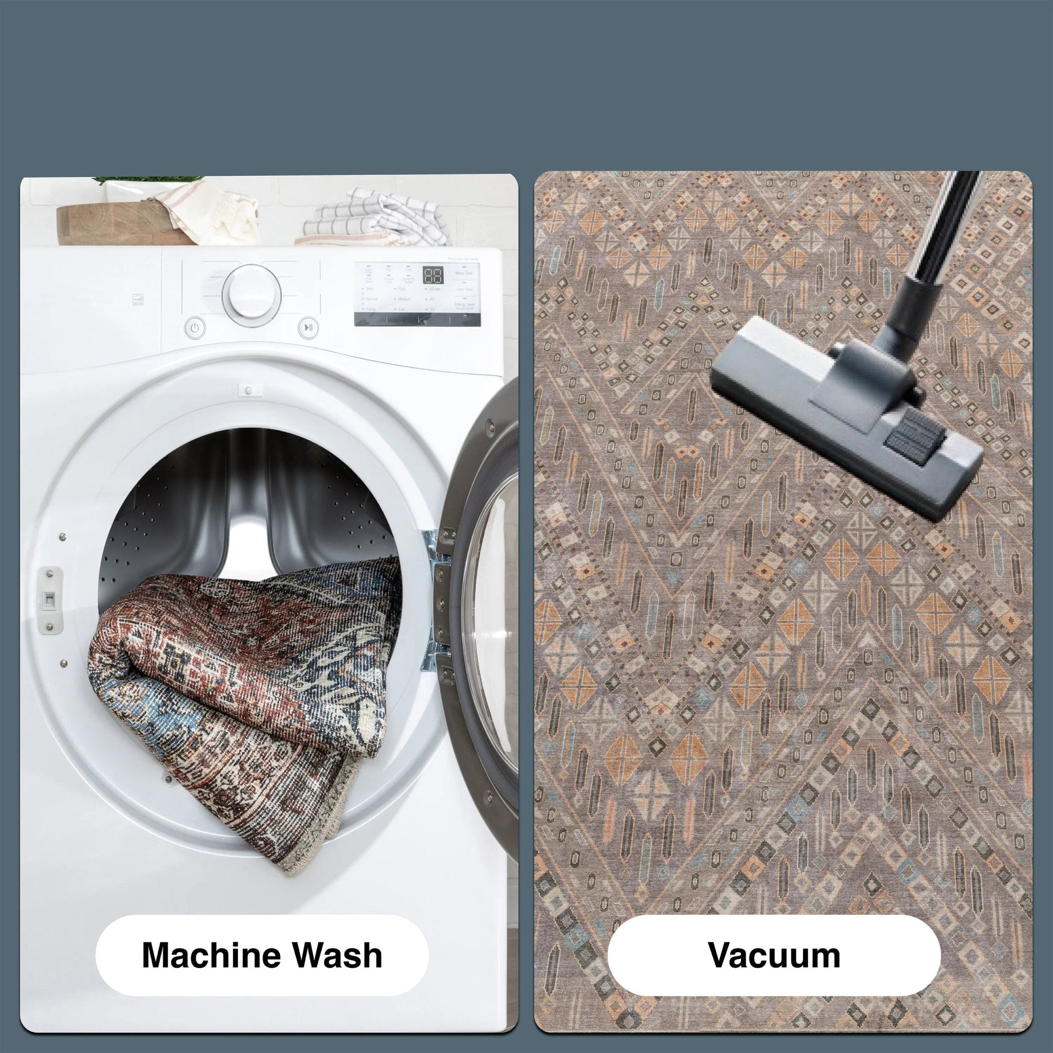 Anya Vintage Tribal Chevron Grey Flat-Weave Rug Well Woven