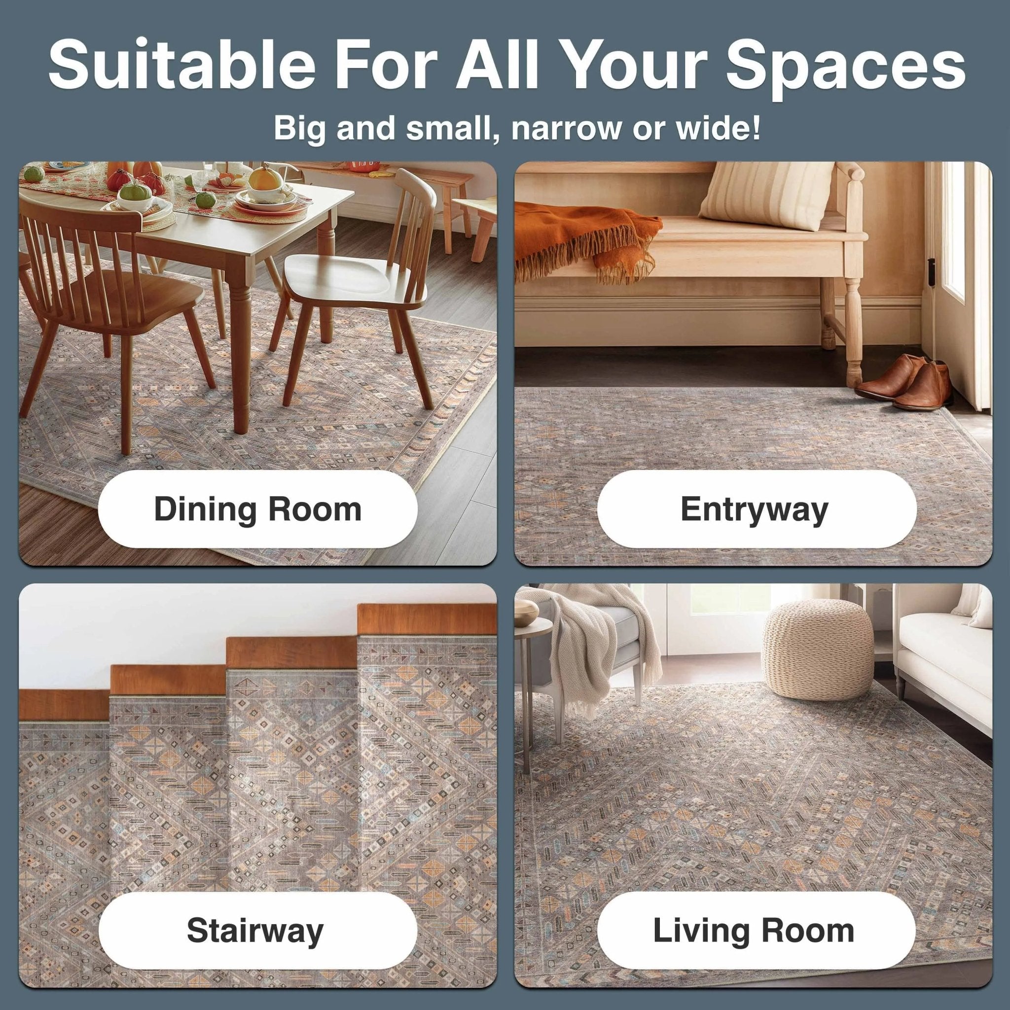 Anya Vintage Tribal Chevron Grey Flat-Weave Rug Well Woven