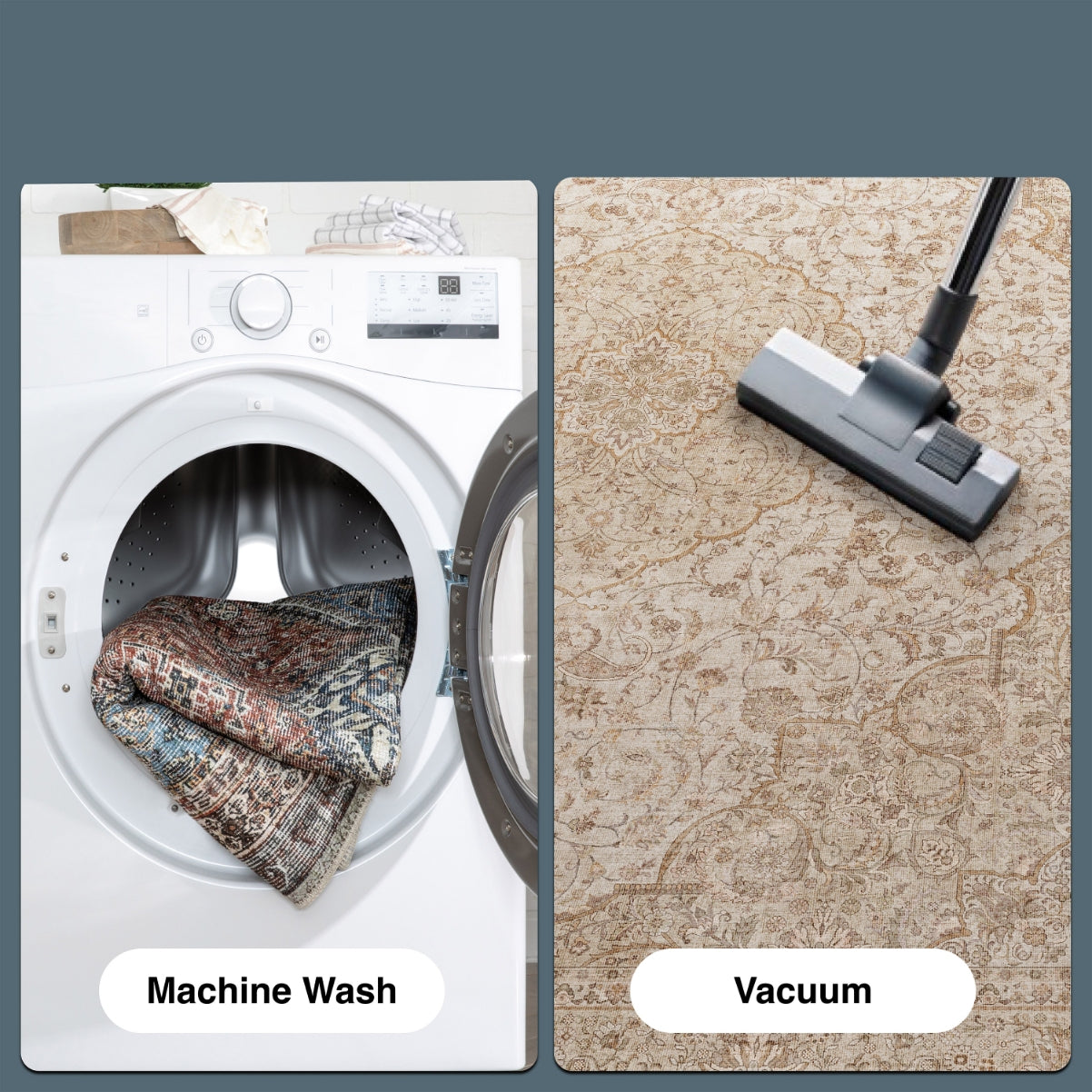 Odette Vintage Persian Oriental Flat-Weave Rug