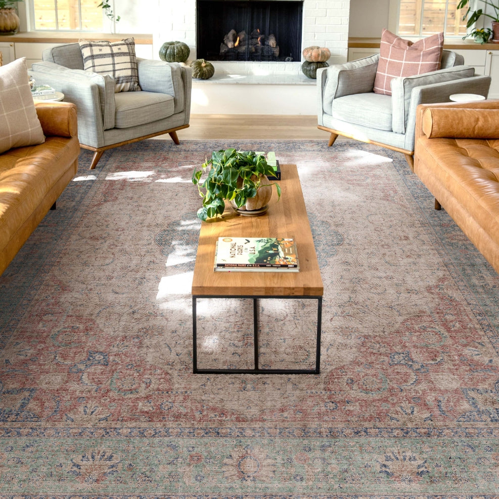 Odette Vintage Persian Oriental Flat-Weave Rug