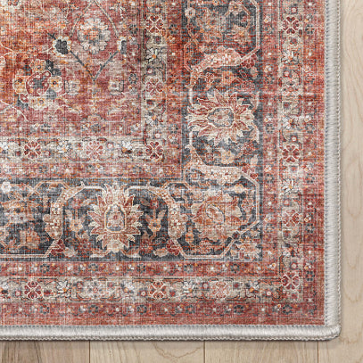 Delphine Vintage Persian Oriental Flat-Weave Rug