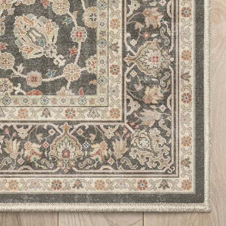 Rome Vintage Oriental Floral Flat-Weave Rug