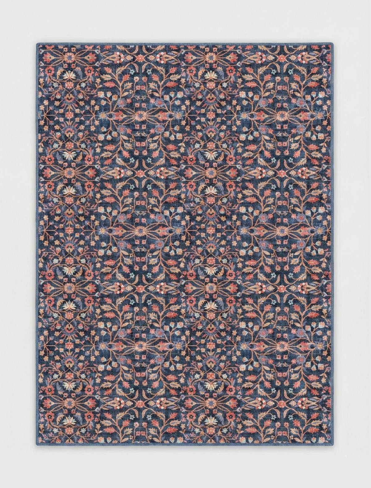 Multi - Jorunn Custom Rug - Botanical Flat-Pile, Personalized Sizes, Easy Maintenance Well Woven