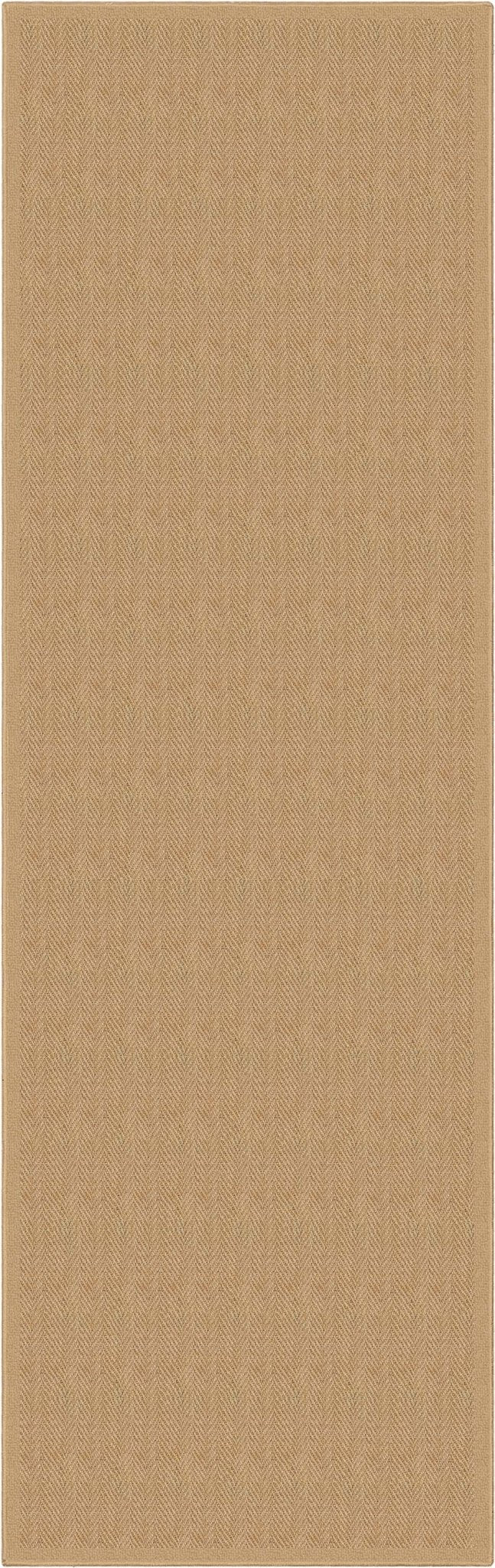 Well-Jute Boerboel Geometric Herringbone Beige Flatweave Rug Well Woven