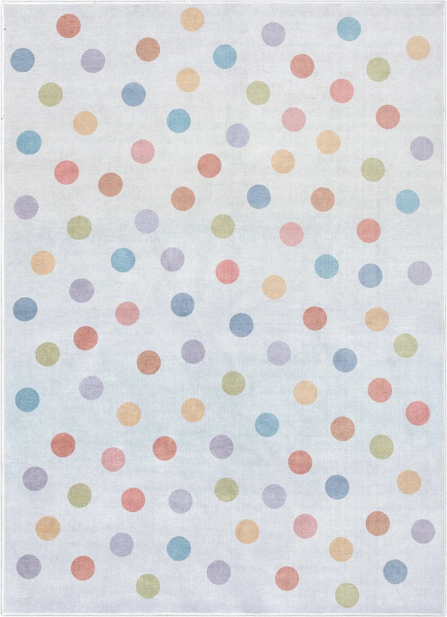 Multi Dot Modern Multi Color Area Flat-Weave Rug Well Woven